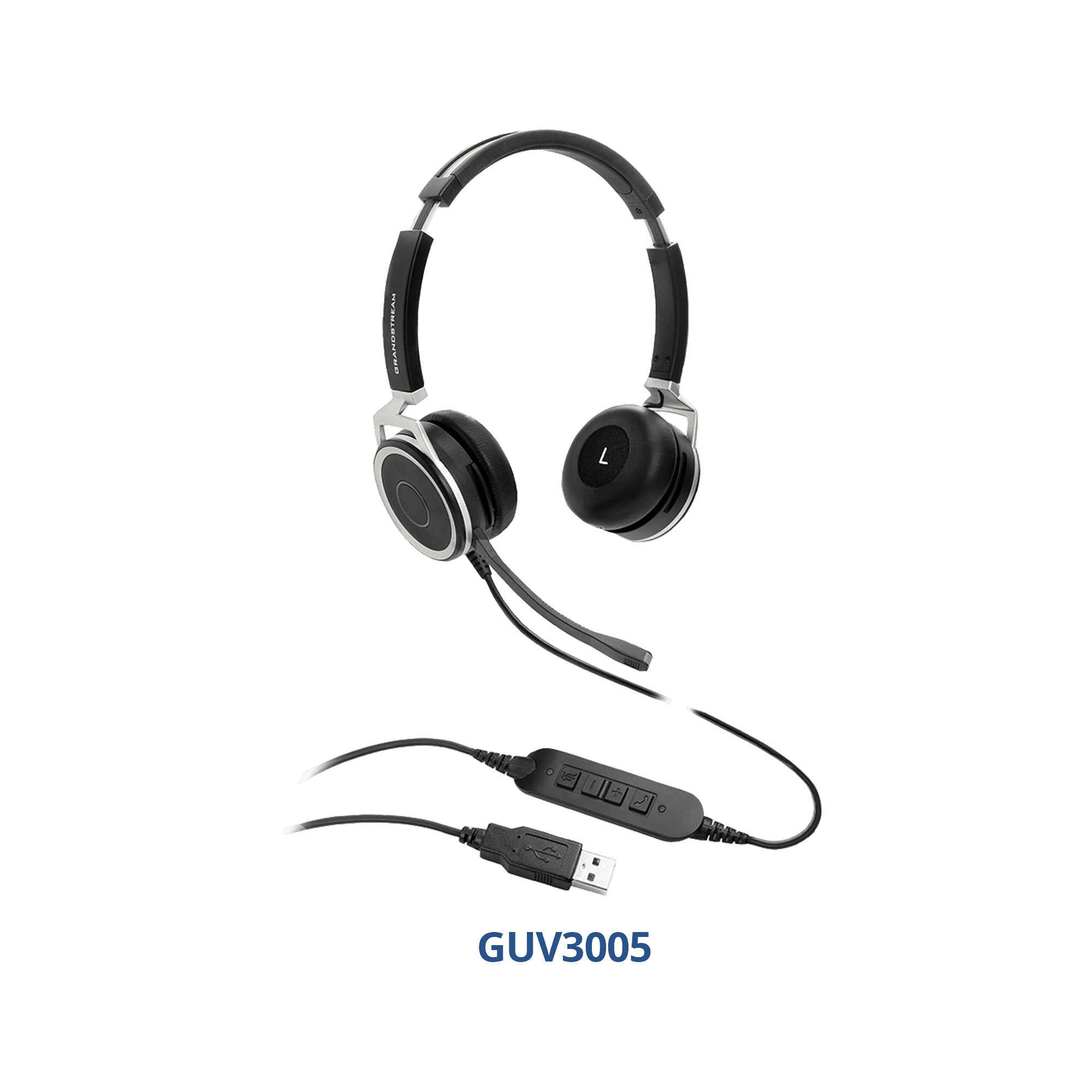 Grandstream Networks Grandstream GUV3005/Stereo/USB/Drát/Èerná-støíbrná (GUV3005) thumbnail