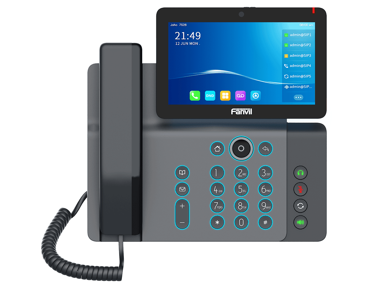 Grandstream Networks Fanvil V67 SIP telefon Android SIP telefon 7bar.dotyk.displ., android 9, 20 SIP úèt, 11 D (V67) thumbnail