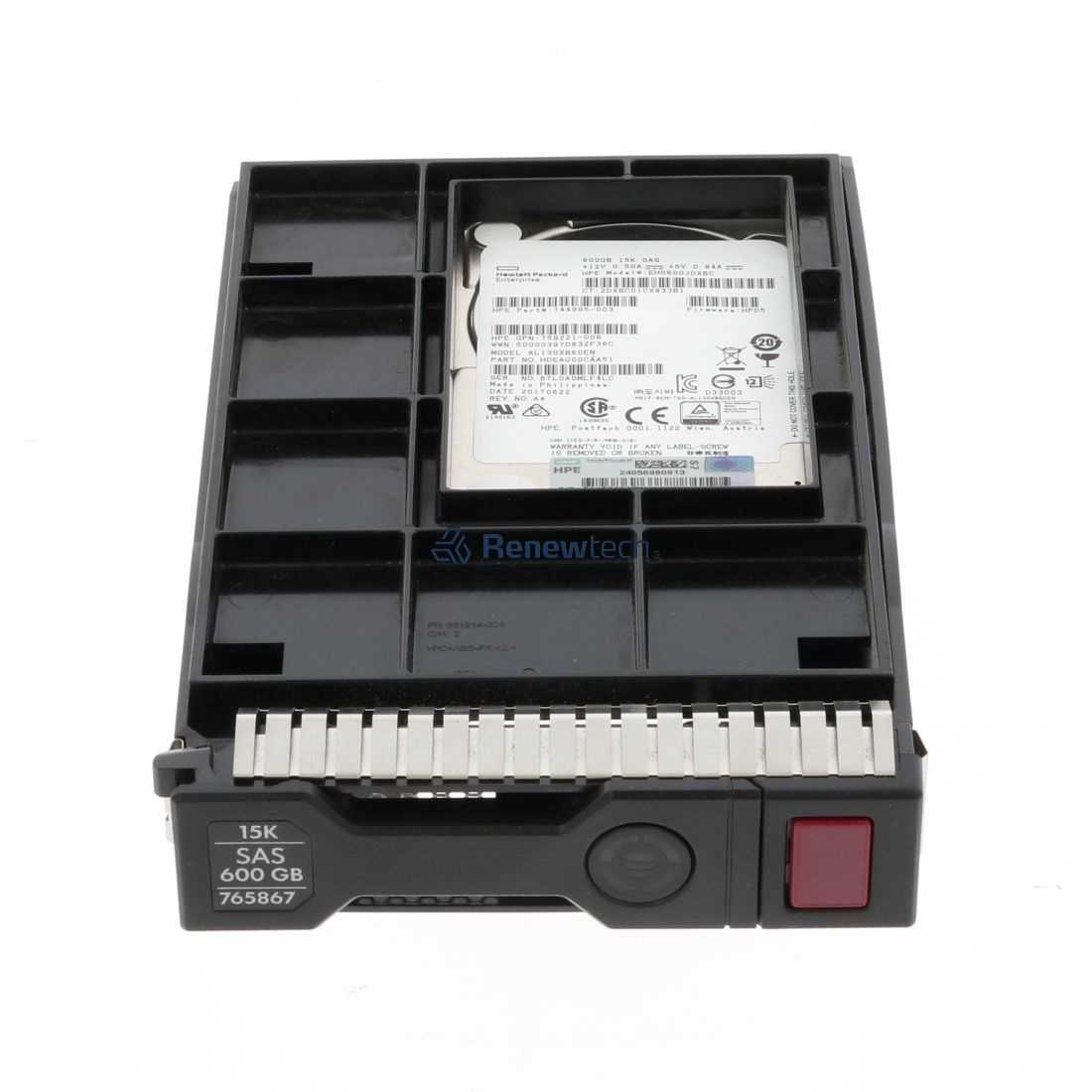 HPE 759202-003 - 600 GB - 15,000 RPM - 3.5 inch - SAS (759202-003) thumbnail