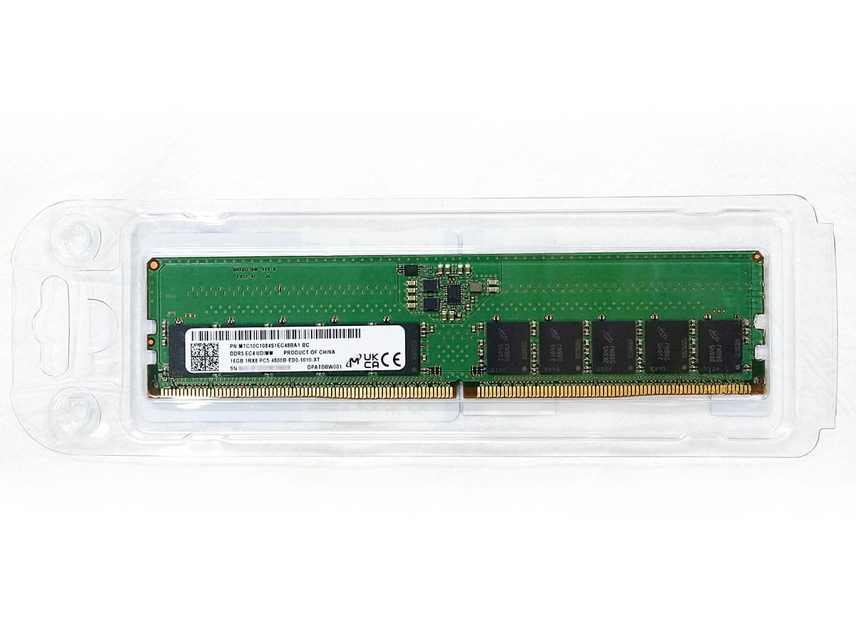 Micron - DDR5 - modul - 16 GB - DIMM 288-pin - 4800 MHz / PC5-38400 - CL40 - 1.1 V - bez v (MTC10C1084S1EC48BA1R) thumbnail