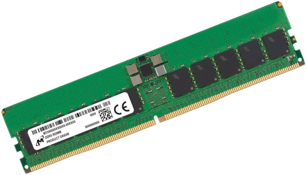 Micron - DDR5 - modul - 32 GB - DIMM 288-pin - 4800 MHz / PC5-38400 - CL40 - 1.1 V - regis (MTC20F2085S1RC48BR) thumbnail