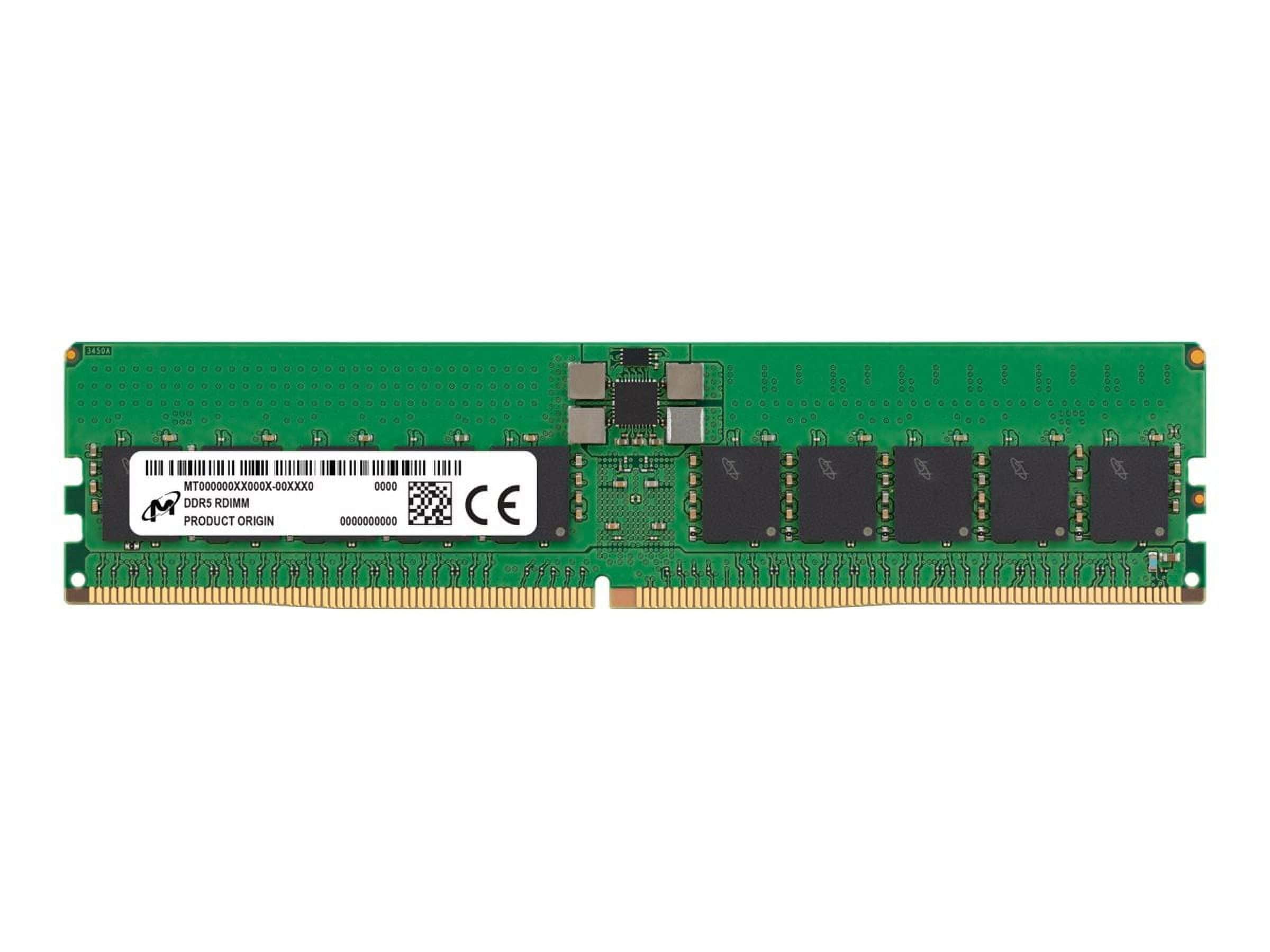 Micron DDR5 RDIMM 48GB 2Rx8 5600 (MTC20F208XS1RC56BB1R) thumbnail