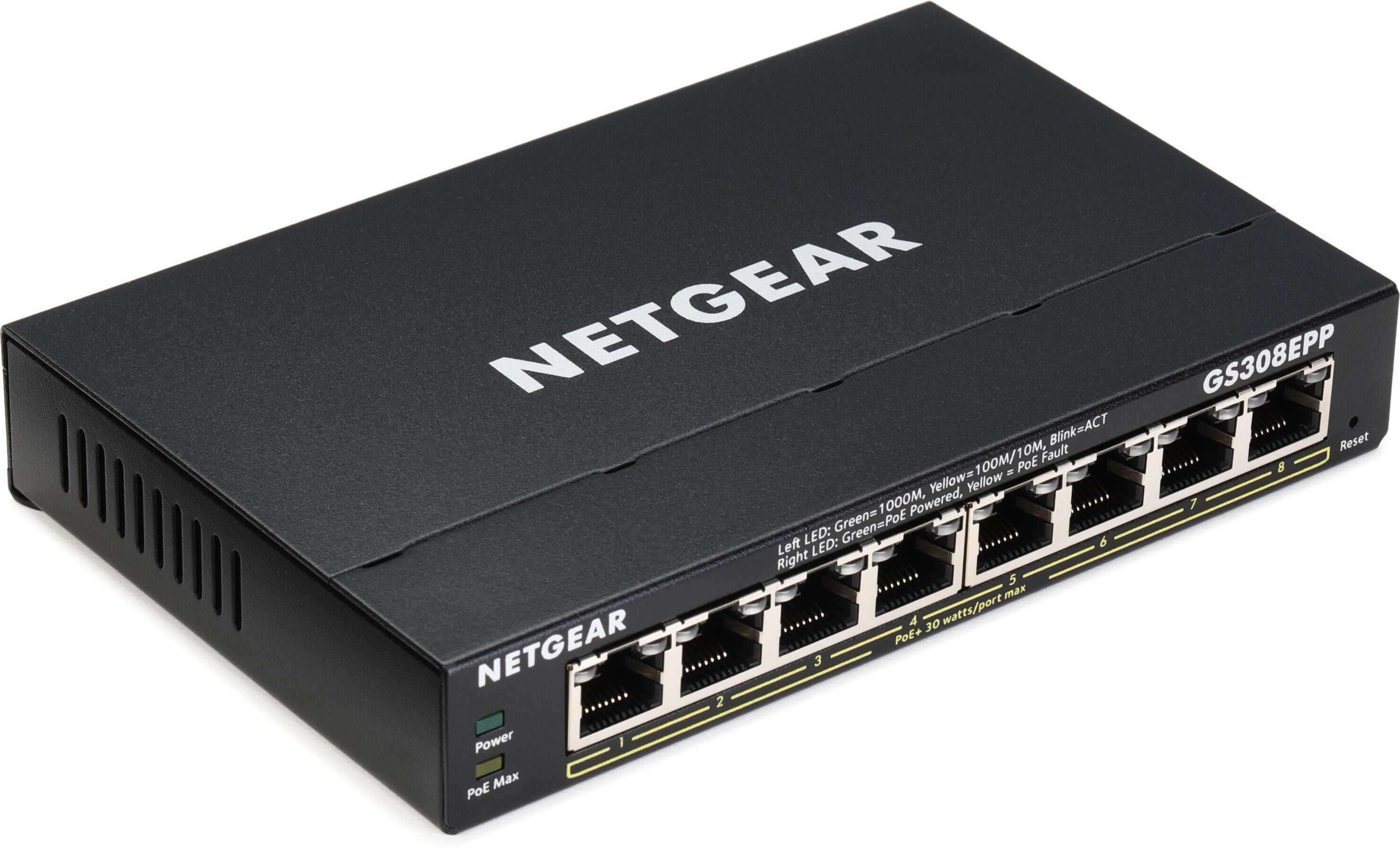 Netgear 8PT GE Plus Switch W/HI-PWR (GS308EPP) (GS308EPP) thumbnail