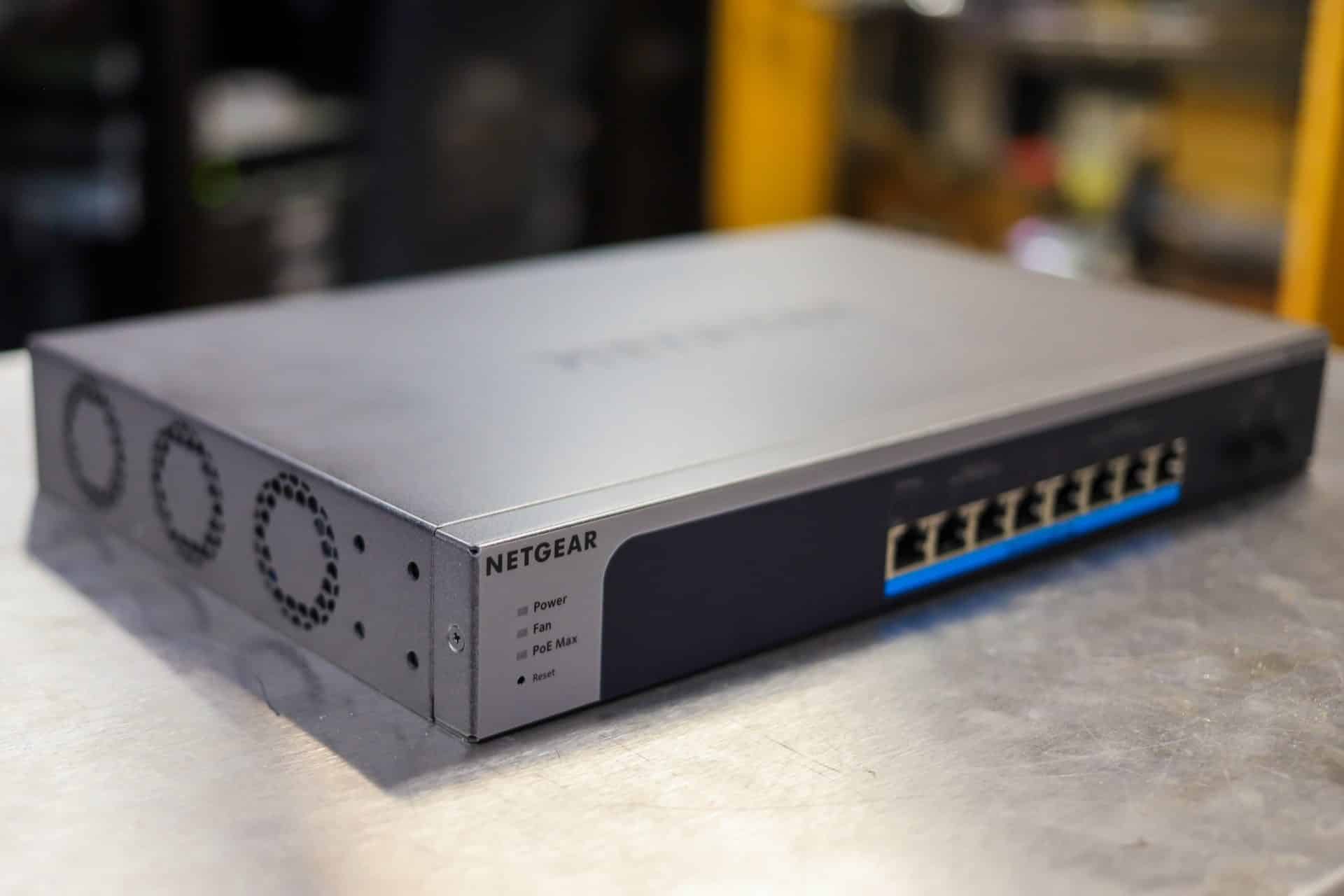 NETGEAR MS510TXUP netwerk-switch Managed L2/L3/L4 10G Ethernet (100/1000/10000) Power over Ethernet (PoE) Grijs, Blauw (MS510TXUP) thumbnail