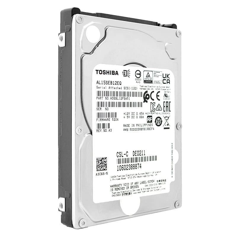 Toshiba AL15SEB Series AL15SEB12EQ - Pevný disk - 1200 GB - interní - 2.5 - SAS 12Gb/s - (AL15SEB12EQ) thumbnail