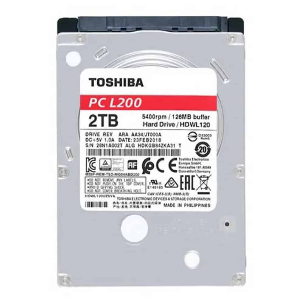Toshiba L200 Laptop PC - Pevný disk - 2 TB - interní - 2.5 - SATA 6Gb/s - 5400 ot/min. - (HDWL120UZSVA) thumbnail