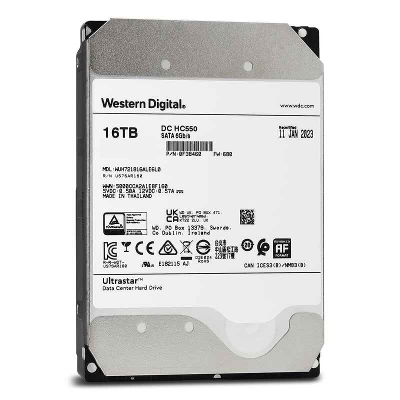Western Digital ULTRSTAR DC HC550 16TB 3.5 SATA ISE 512M (0F38460) thumbnail