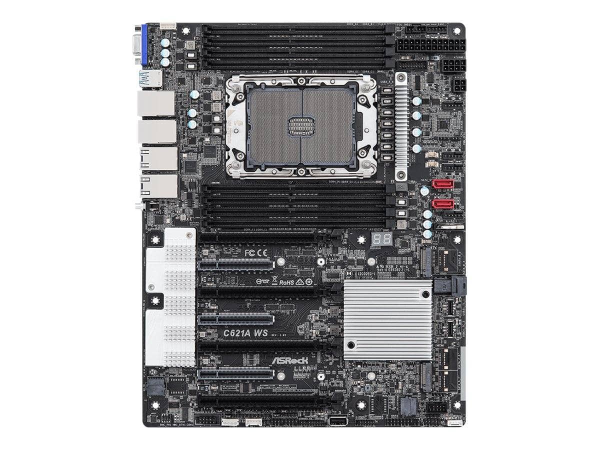 ASRock MBWS ASRock Intel Socket P+ C621A (90-MXBGU0-A0UAYZ) thumbnail