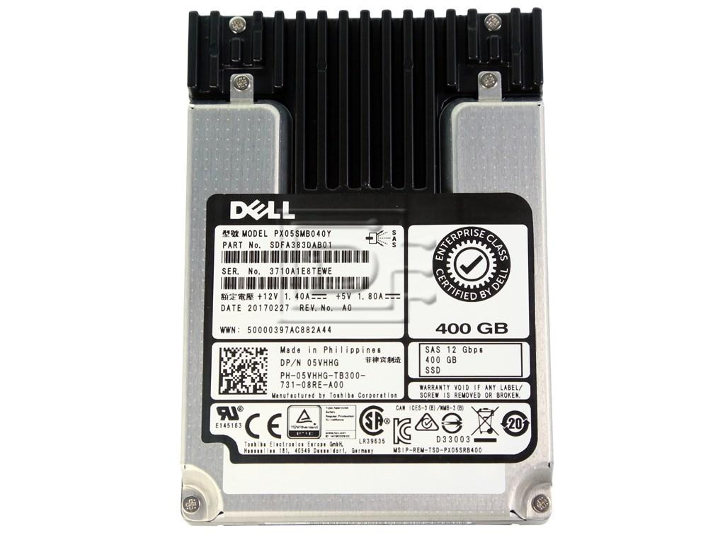 Dell 400GB 12G WI 2.5INCH SAS SSD (05VHHG-RFB) thumbnail