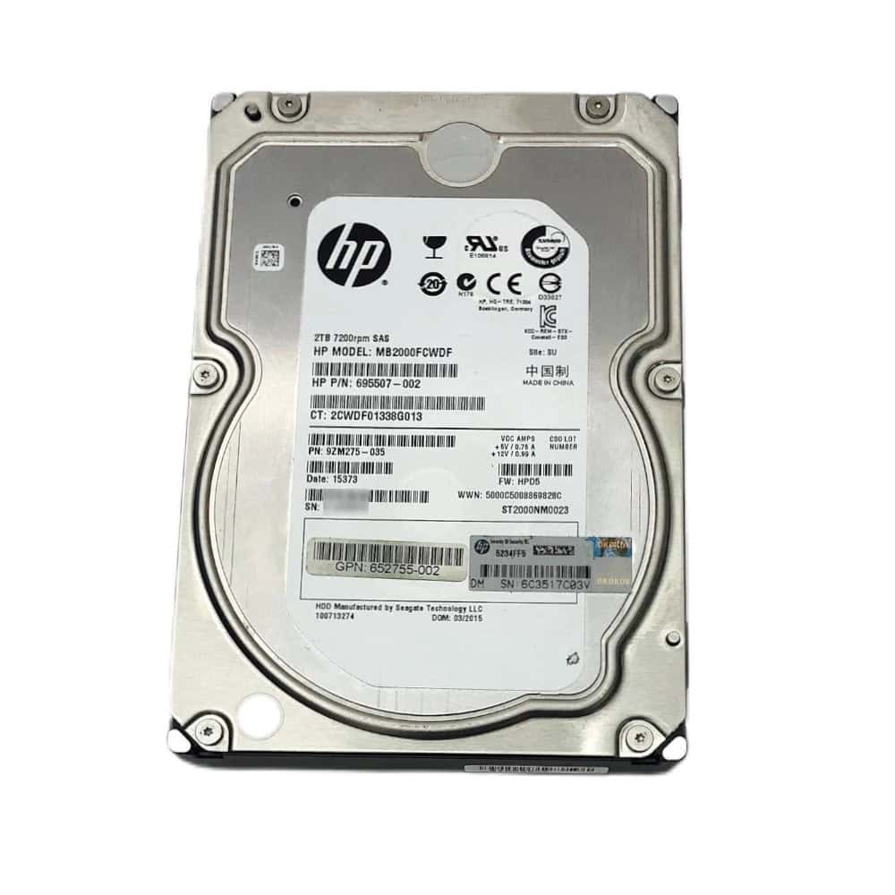 HP 2TB 7200RPM 6G SAS 3.5-inch (658427-002-RFB) thumbnail