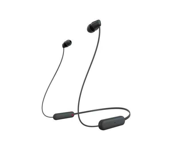 Sony WI-C100 Headset Draadloos In-ear Oproepen/muziek Bluetooth Zwart (WIC100B.CE7) thumbnail