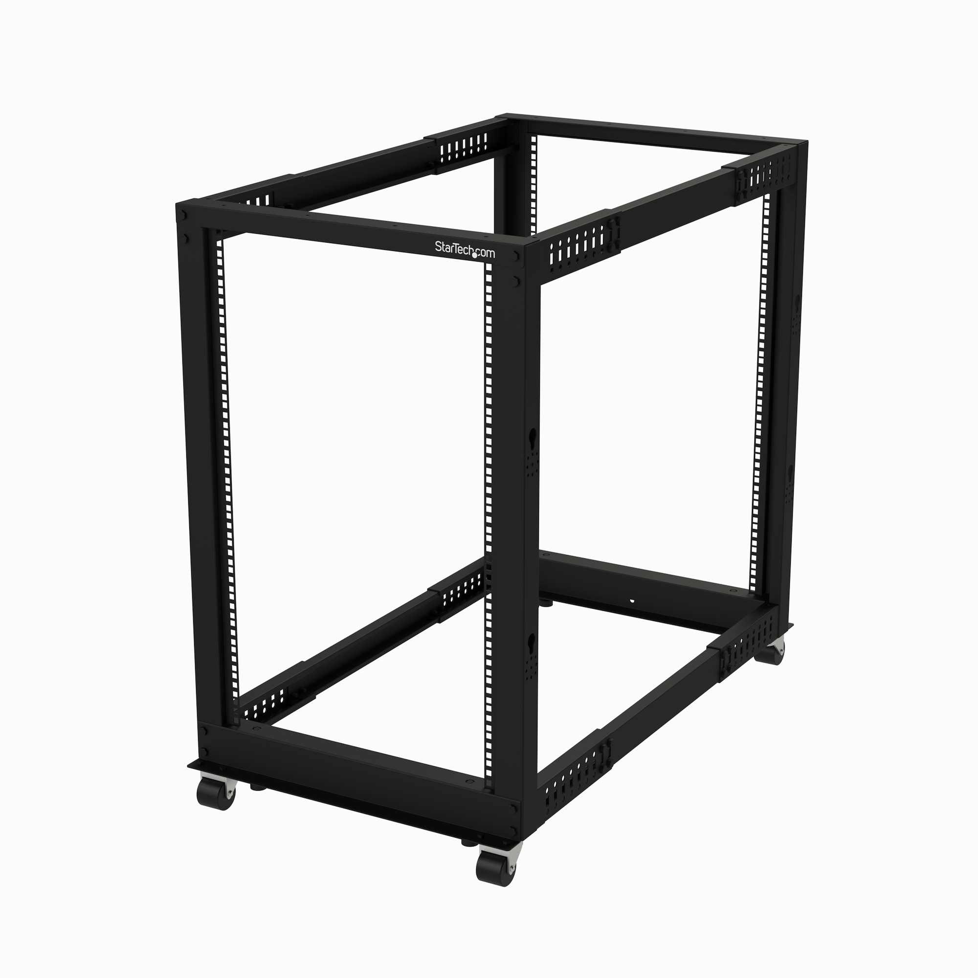 StarTech.com 18U 4-Post Server Rack, 19in Open Frame Rack met 101cm Montagediepte en 544kg Draagkracht, Mobiel of Vrijstaand IT Rack (4POSTRACK18U) thumbnail