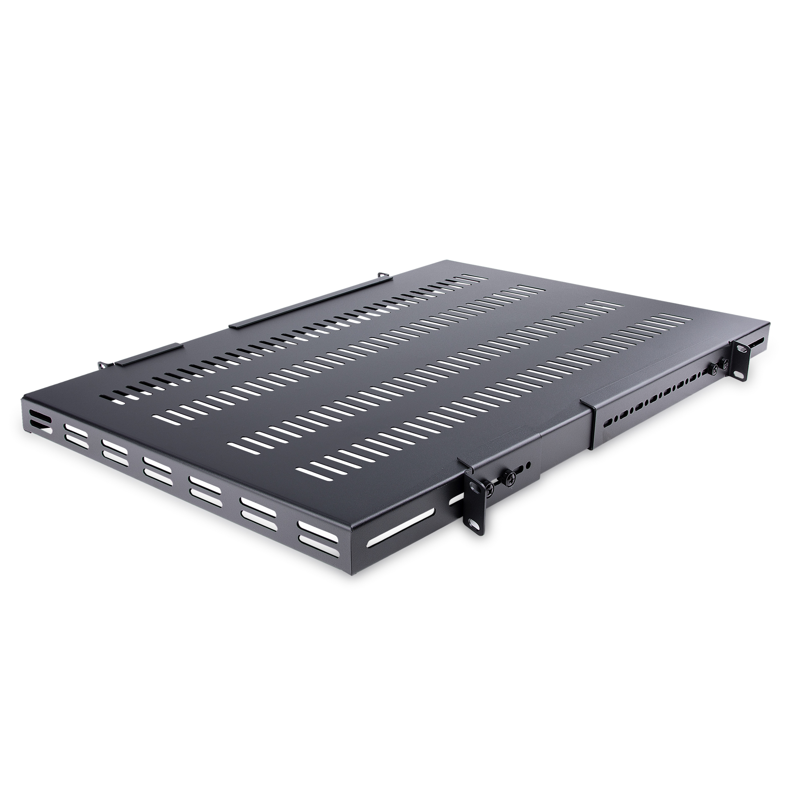StarTech.com 1U 4-Post Verstelbare Geventileerde Plank voor Server Rack - 150 kg - 49,5 tot 97,4 cm Rack Shelf met Instelbare Montagediepte - Universeel Schap voor 19 AV, Data & Netwerk Rack Apparatuur (ADJSHELFHDV) thumbnail