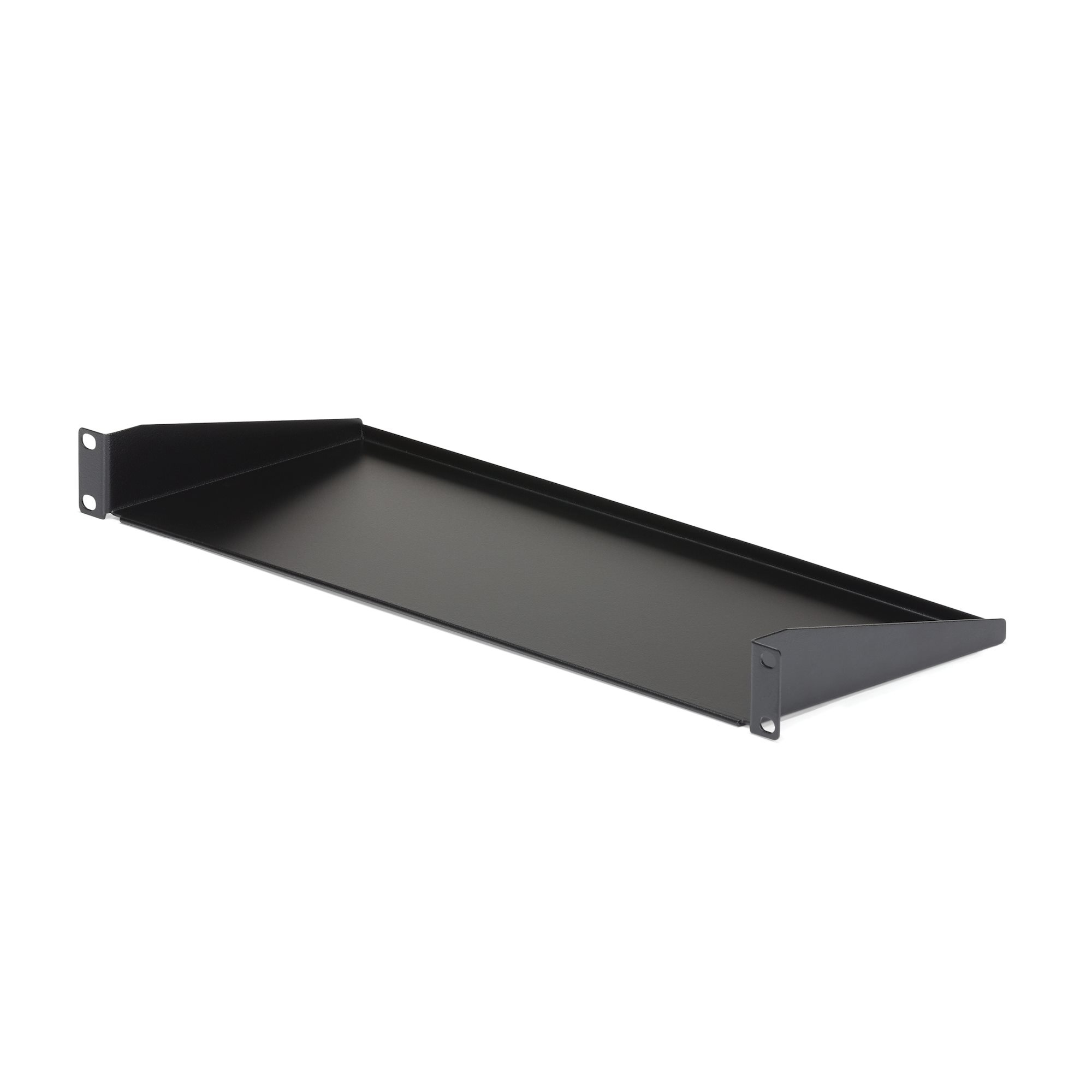 StarTech.com 1U Server Rack Schap - Universele Rack Mount Cantilever Shelf voor 19 Netwerk Kast & Apparatuur - Heavy Duty Staal – Capaciteit 15kg - Diepte 18cm (7), Zwart (CABSHELF1U) thumbnail