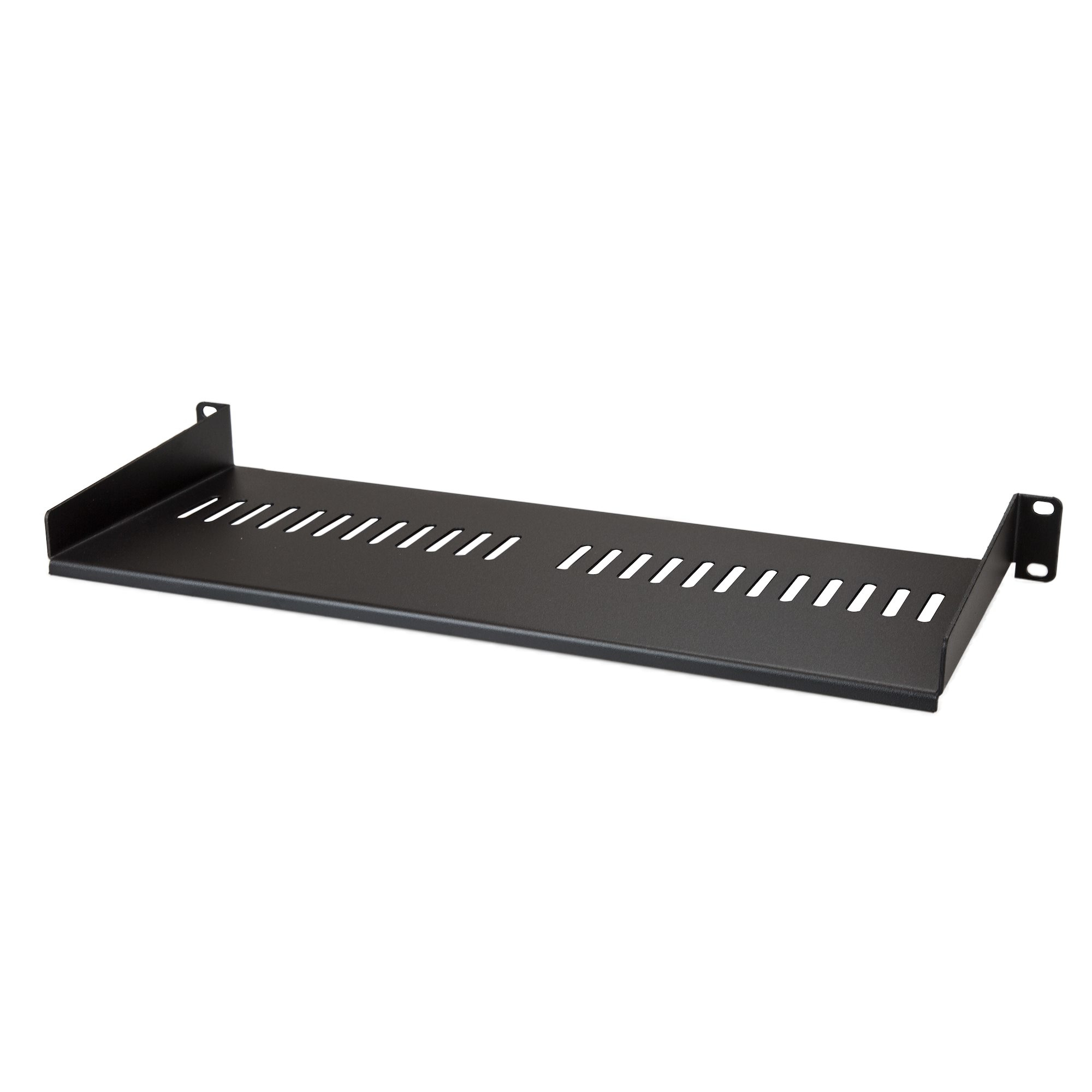 StarTech.com 1U Server Rack Schap - Universele Geventileerde Rack Mount Cantilever Shelf voor 19 Netwerk Kast & Apparatuur - Heavy Duty Staal - Capaciteit 20kg - Diepte 18cm (7”) - Zwart (CABSHELF1U7V) (CABSHELF1U7V) thumbnail