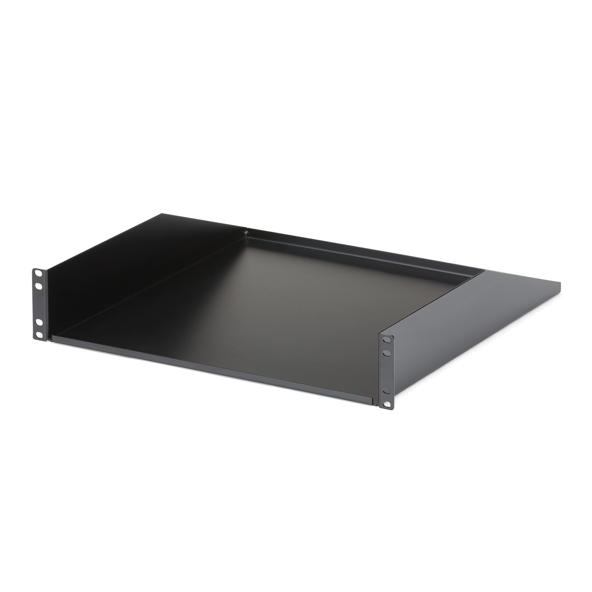 StarTech.com 2U Server Rack Schap - Universele Rack Mount Cantilever Shelf voor 19 Netwerk Kast & Apparatuur - Heavy Duty Staal - Capaciteit 56kg - Diepte 45cm (18”) - Zwart (CABSHELFHD) thumbnail