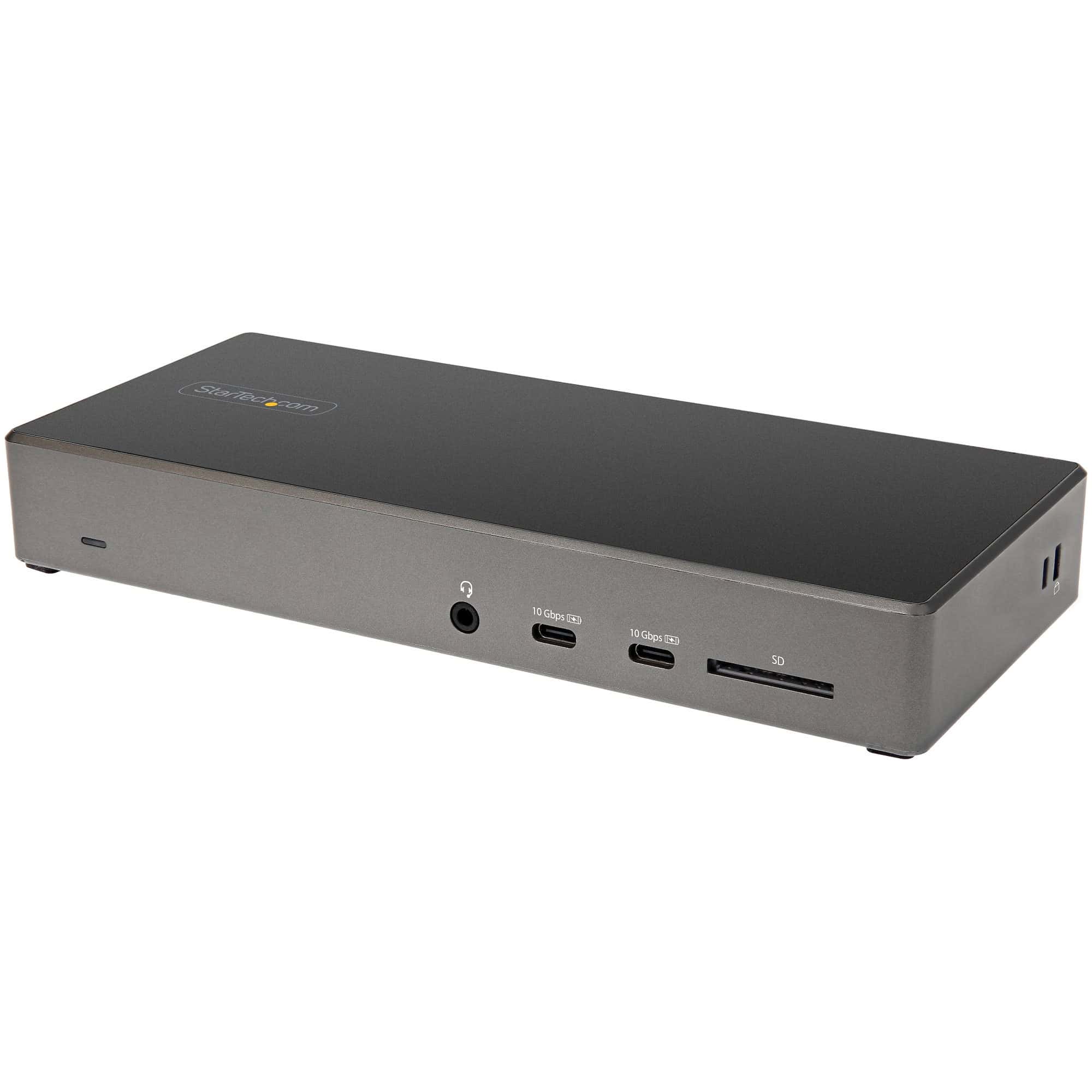 StarTech.com USB C Dock - Triple 4K Monitor USB Type-C Docking Station - 100W Power Delivery - DP 1.4 Alt Mode & DSC, 2x DisplayPort 1.4/HDMI 2.0 - 6xUSB (2x 10Gbps) - Windows/Chrome (DK31C2DHSPDUE) thumbnail