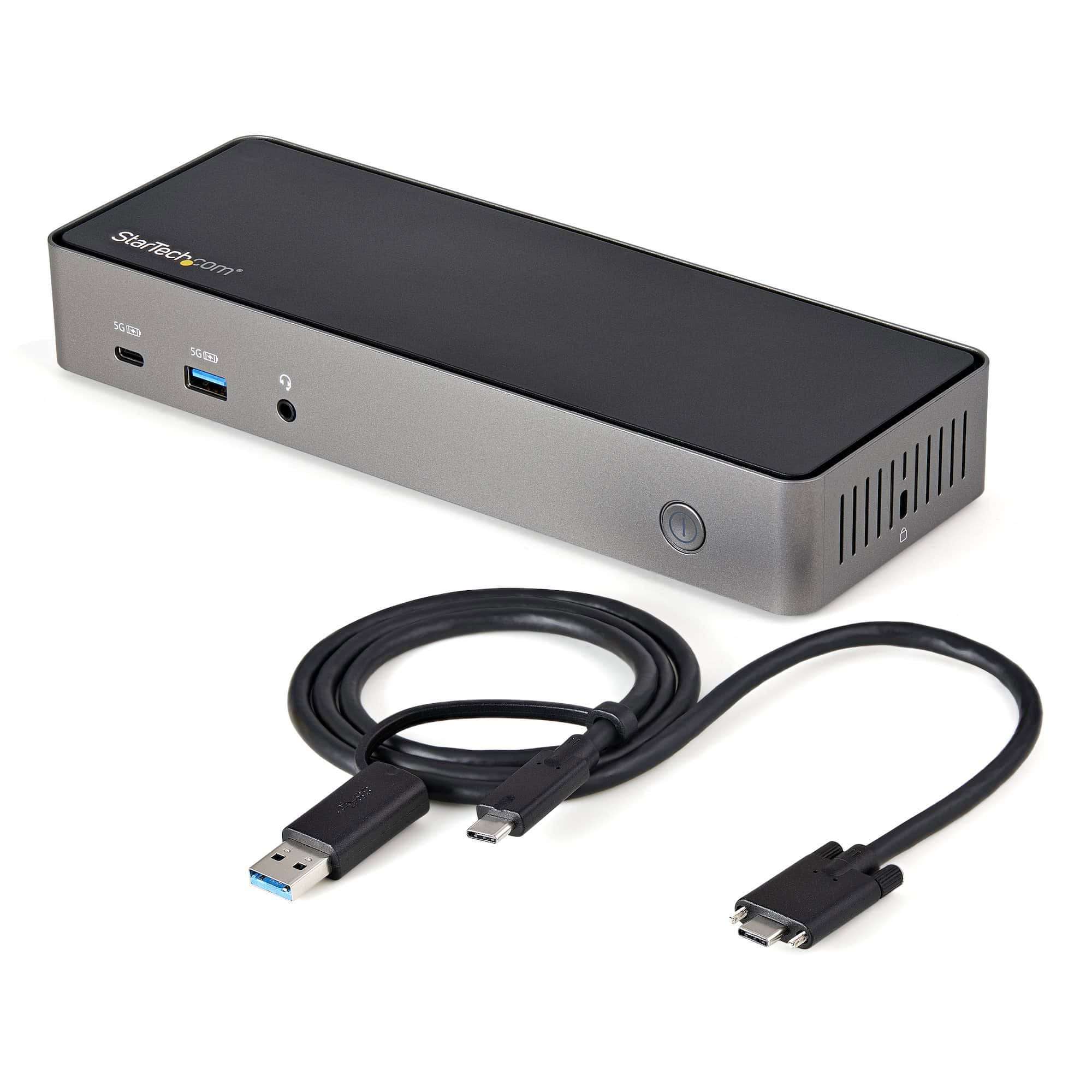StarTech.com USB-C & USB-A Dock - Hybride Universeel Triple Monitor Laptop Docking Station DisplayPort & HDMI 4K 60Hz - 85W Power Delivery, 6x USB Hub, GbE, Audio - USB 3.1 Gen 2 10Gbps (DK31C3HDPDUE) thumbnail