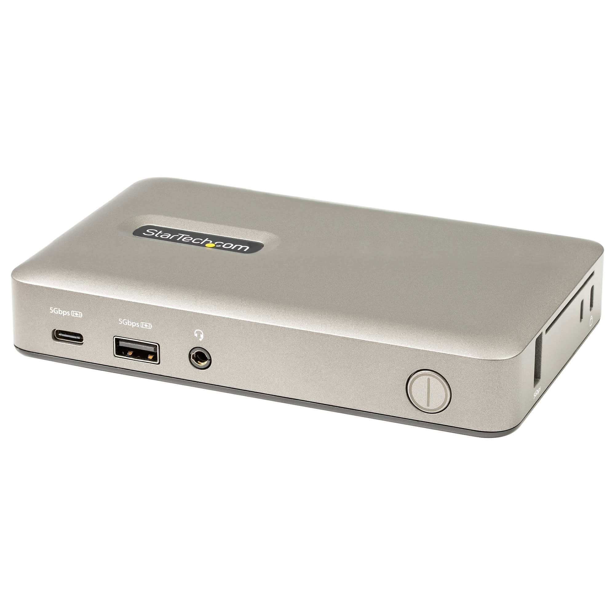 StarTech.com USB C Dock, USB-C naar DisplayPort 4K 30Hz of VGA, 65W USB Power Delivery Lader, 4 Port USB 3.1 Gen 1 Hub, Universele USB-C Laptop Docking Station met Ethernet (DKM30CHDPDUE) thumbnail