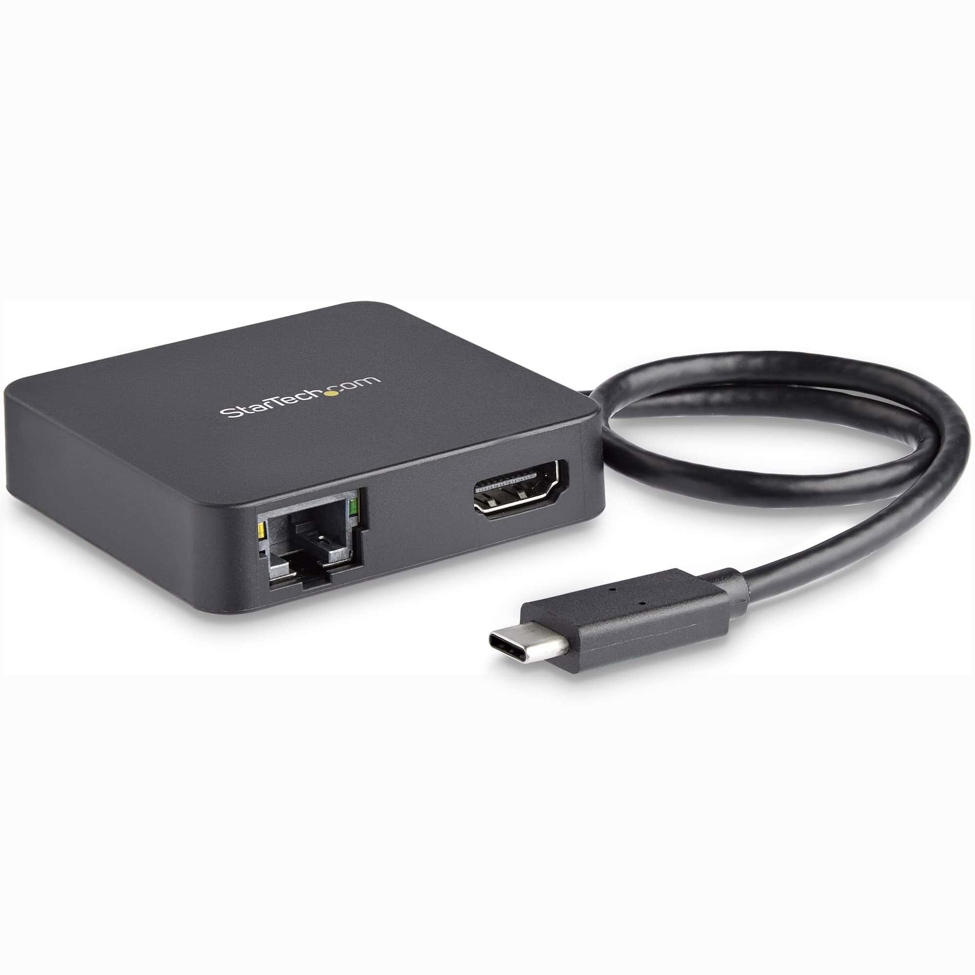 StarTech.com USB C Multiport Adapter, USB-C Travel Dock met 4K HDMI Video, Gigabit Ethernet, USB 3.0 Hub (1x USB-A 1x USB-C), USB Type-C Mini Laptop Docking Station, Thunderbolt 3 Compatibel (DKT30CHD) thumbnail