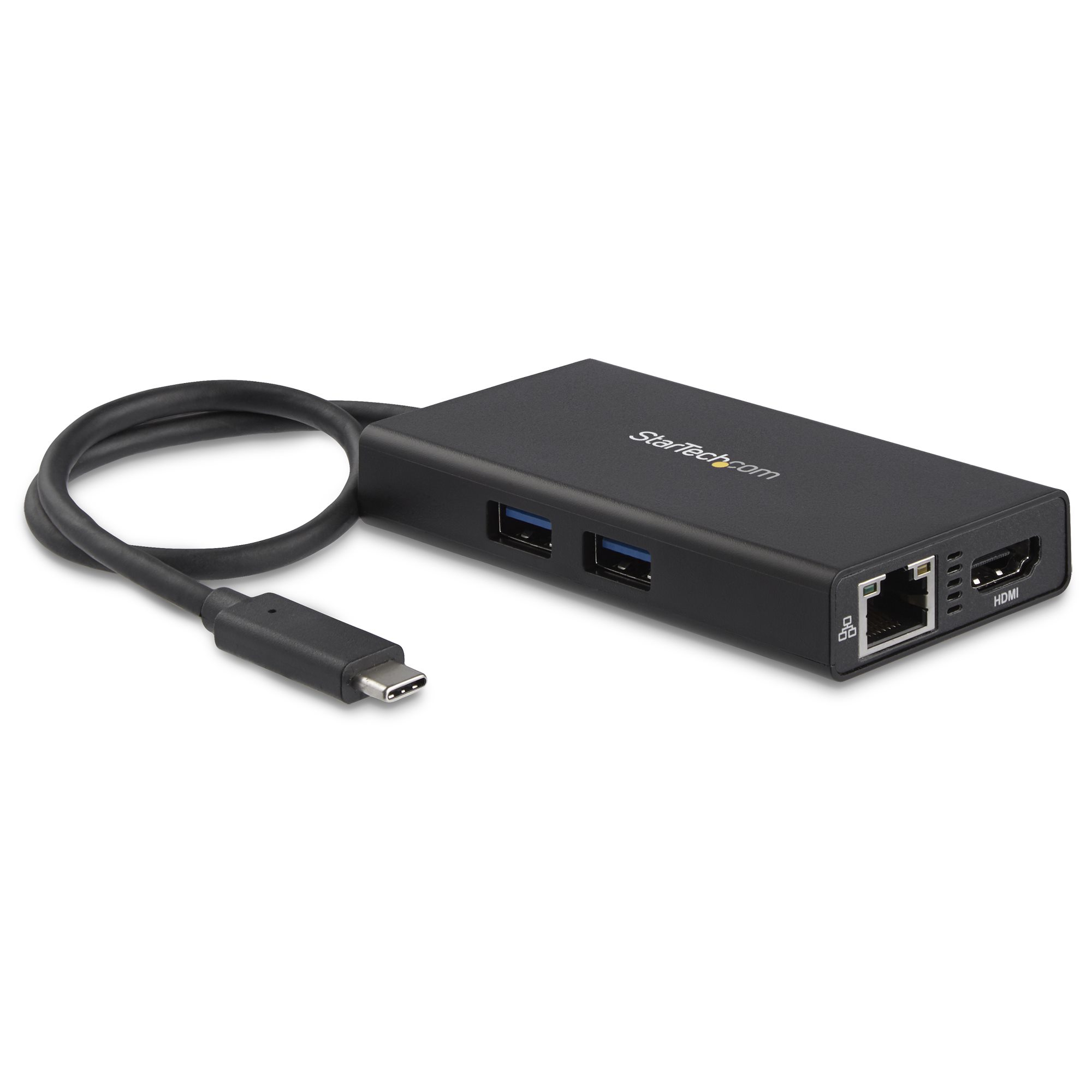 StarTech.com USB-C Multiport Adapter, USB-C Travel Dock met 4K HDMI, 60W Power Delivery Passthrough, GbE, 2pt USB-A 3.0 Hub, USB Type-C Mini Laptop Docking Station, Thunderbolt 3 Compatibel (DKT30CHPD) thumbnail