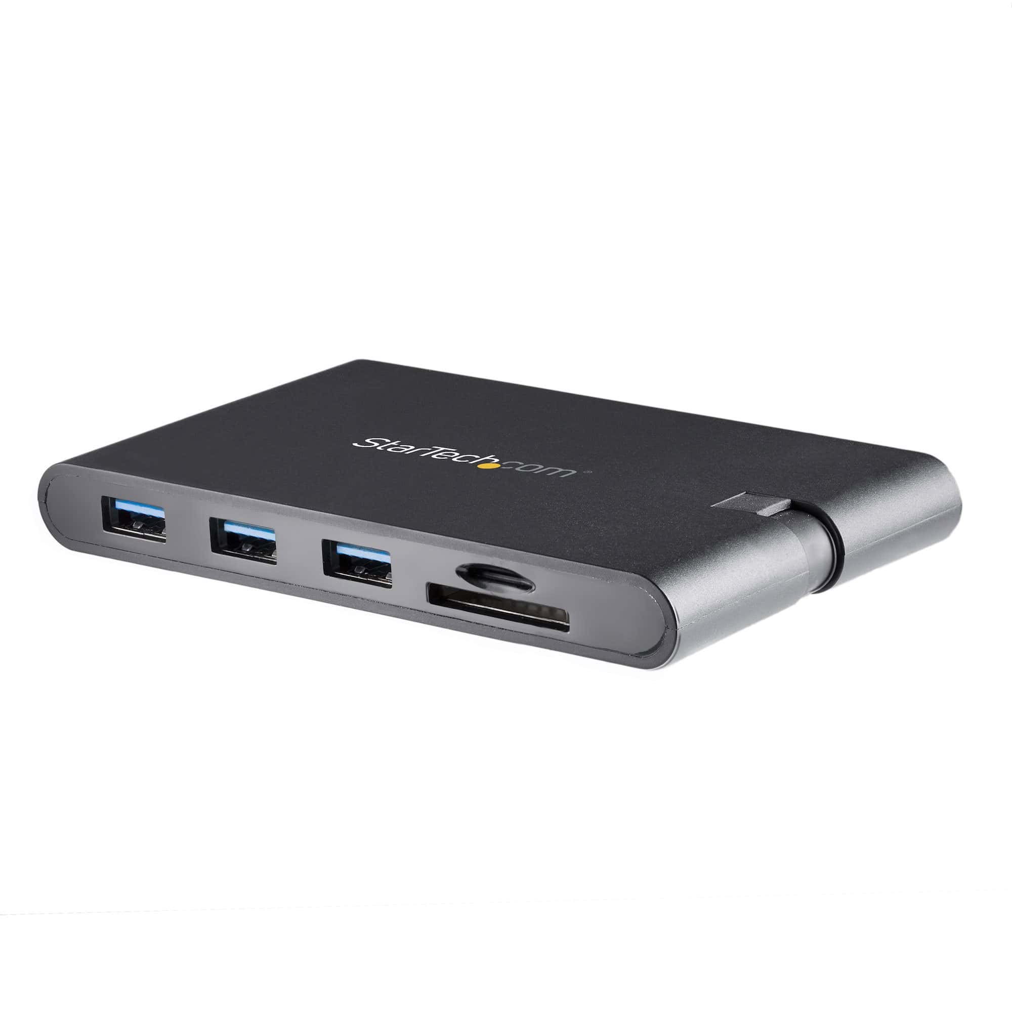StarTech.com USB-C Multiport Adapter - USB Type-C 8-in-1 Mini Dock met HDMI 4K of VGA 1080p - 100W Power Delivery Passthrough, 3-Port USB 3.0 Hub, GbE, SD & MicroSD - Laptop Travel Dock (DKT30CHVSCPD) thumbnail