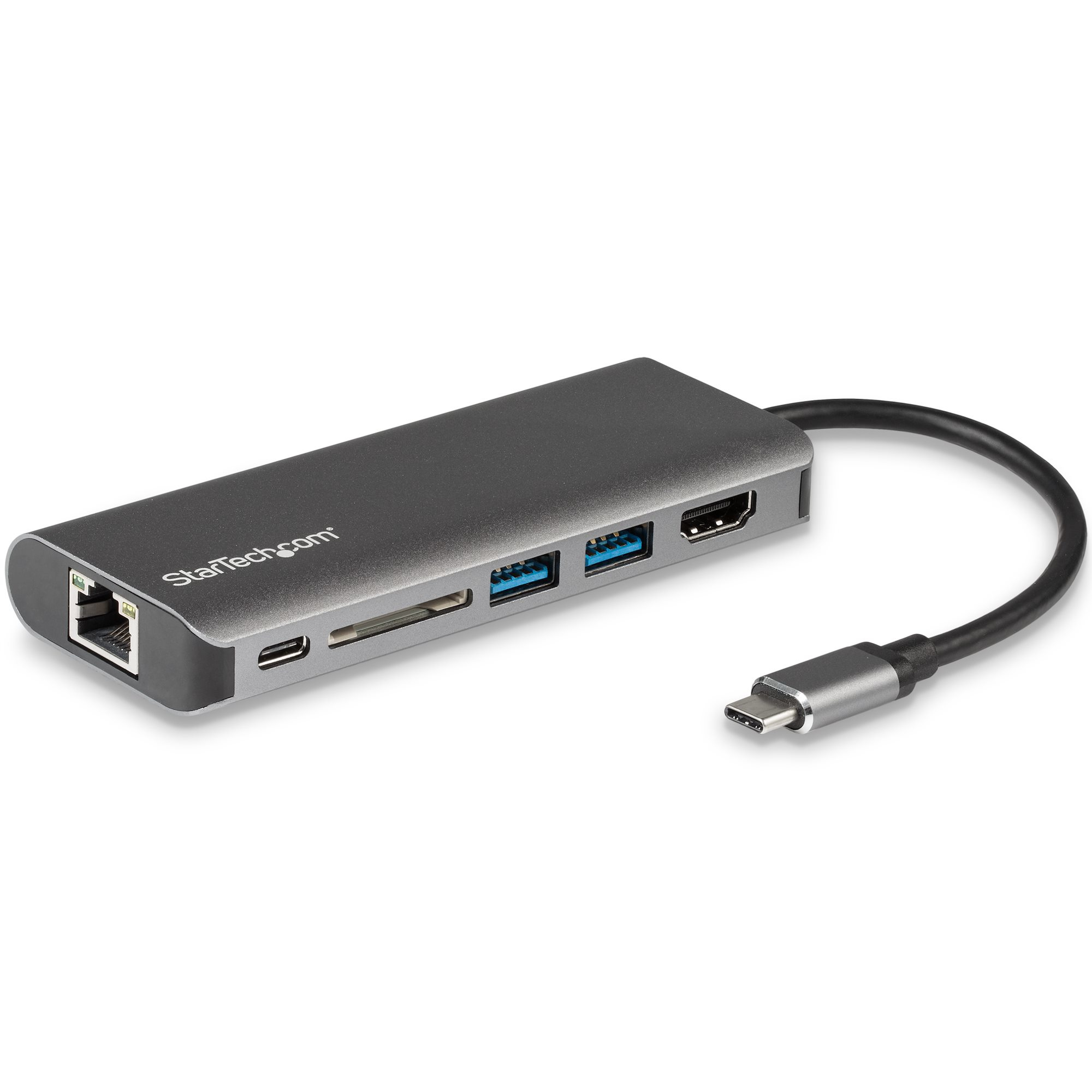 StarTech.com USB-C multiport adapter met SD kaartlezer - Power Delivery - 4K HDMI - GbE - 2 x USB 3.0 - USB-C hub - card reader - NIEUWE VERSIE BESCHIKBAAR DKT30CSDHPD3 (DKT30CSDHPD) (DKT30CSDHPD) thumbnail