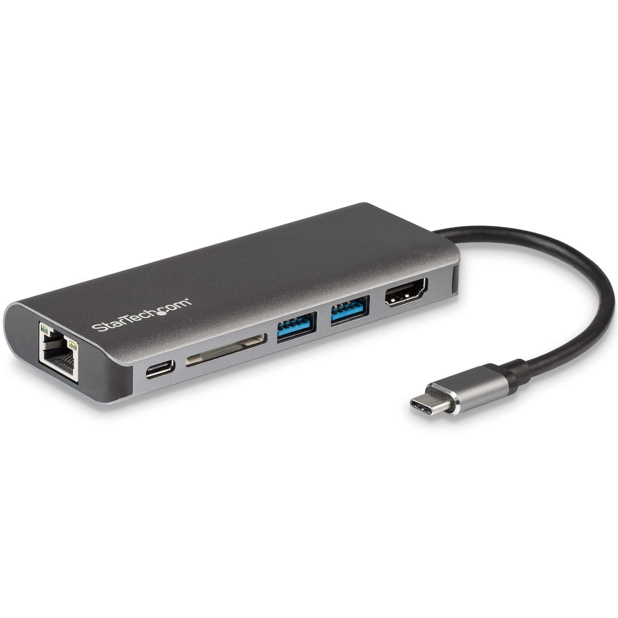 StarTech.com USB-C multiport adapter met SD kaartlezer - Power Delivery - 4K HDMI - GbE - 2 x USB 3.0 - USB-C hub - card reader - NIEUWE VERSIE BESCHIKBAAR DKT30CSDHPD3 (DKT30CSDHPD) (DKT30CSDHPD) thumbnail