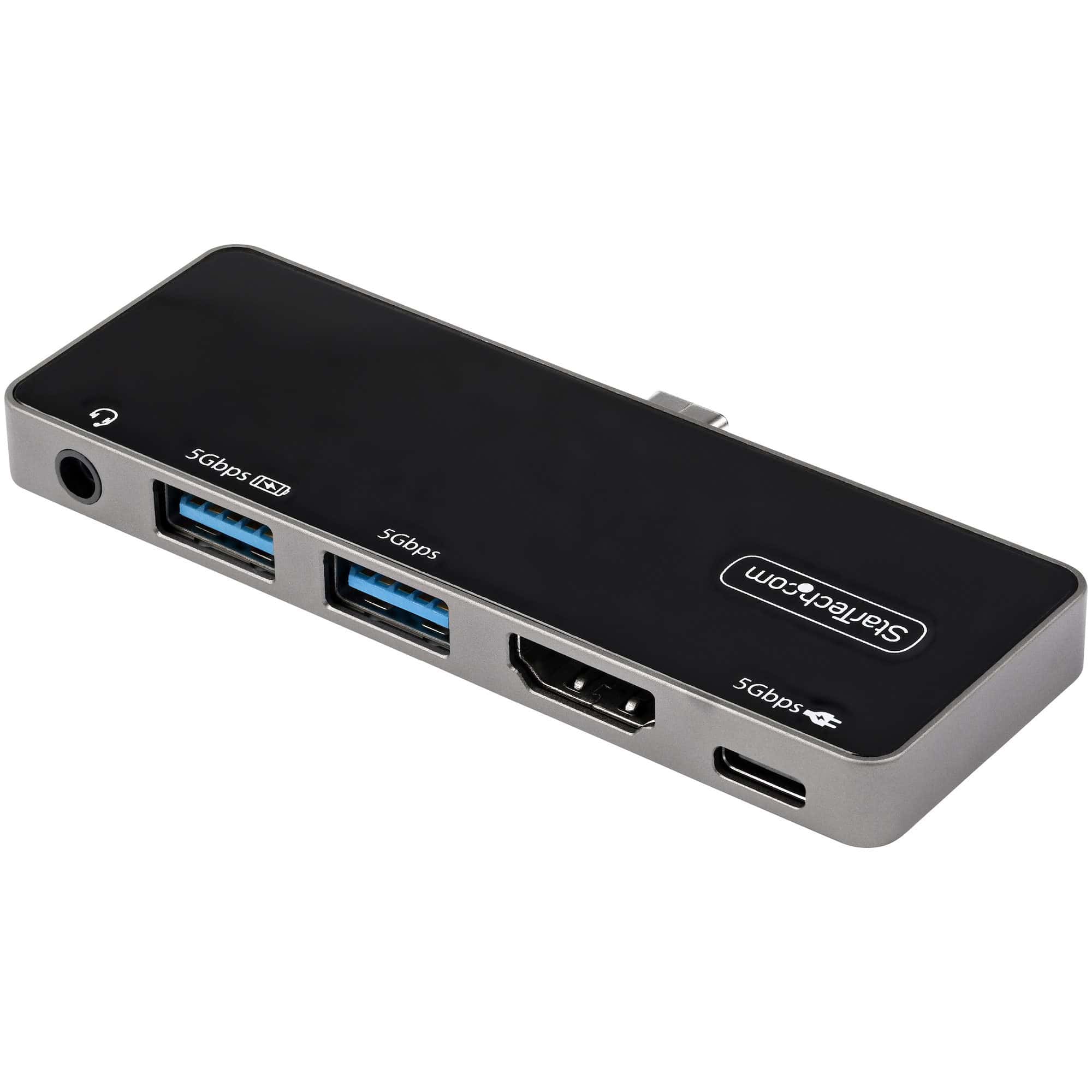 StarTech.com USB C Multiport Adapter - USB-C naar 4K 60Hz HDMI 2.0, 100W Power Delivery Pass-Through, 3-Port USB 3.0 Hub met Audio - USB-C Mini Dock - USB Type-C Travel Dock (DKT30ICHPD) thumbnail