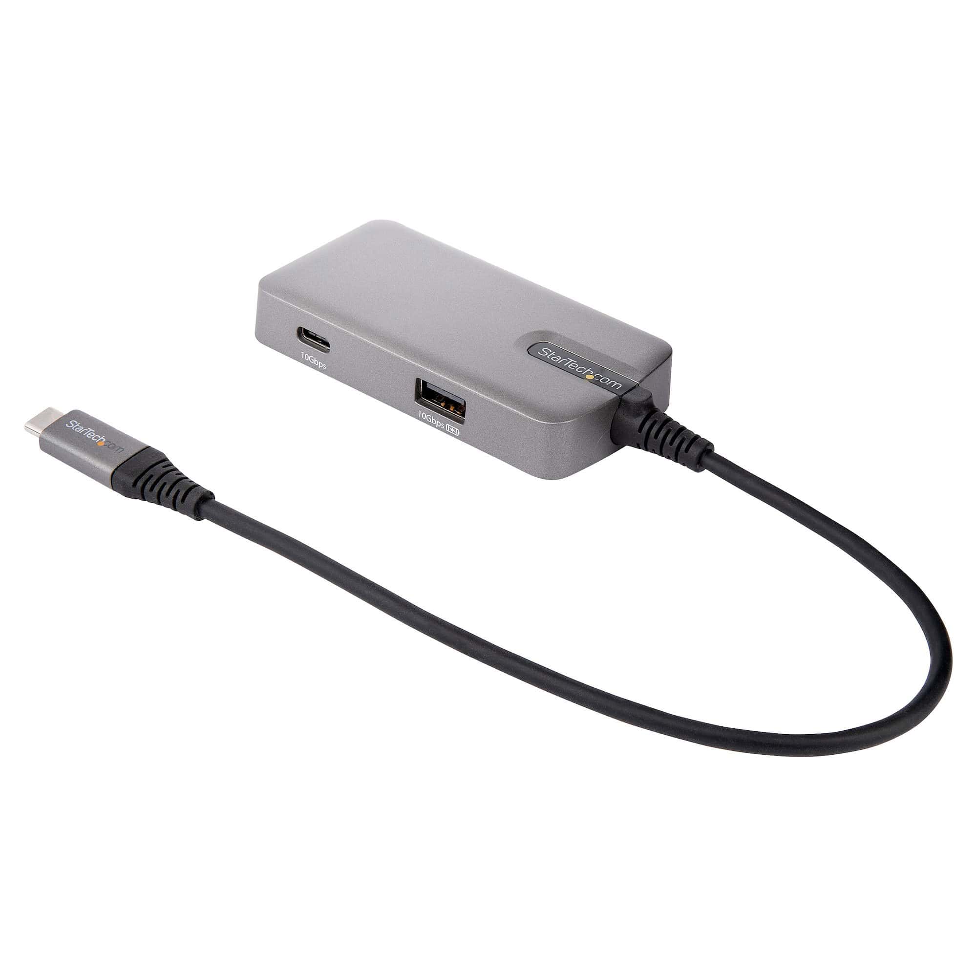 StarTech.com USB C Multiport Adapter, USB Type-C naar 4K 60Hz HDMI 2.0, 100W Power Delivery Pass-through, 3-Port 10Gbps USB Hub, Compacte USB C Mini Dock, 25cm Kabel (DKT31CHPD3) thumbnail