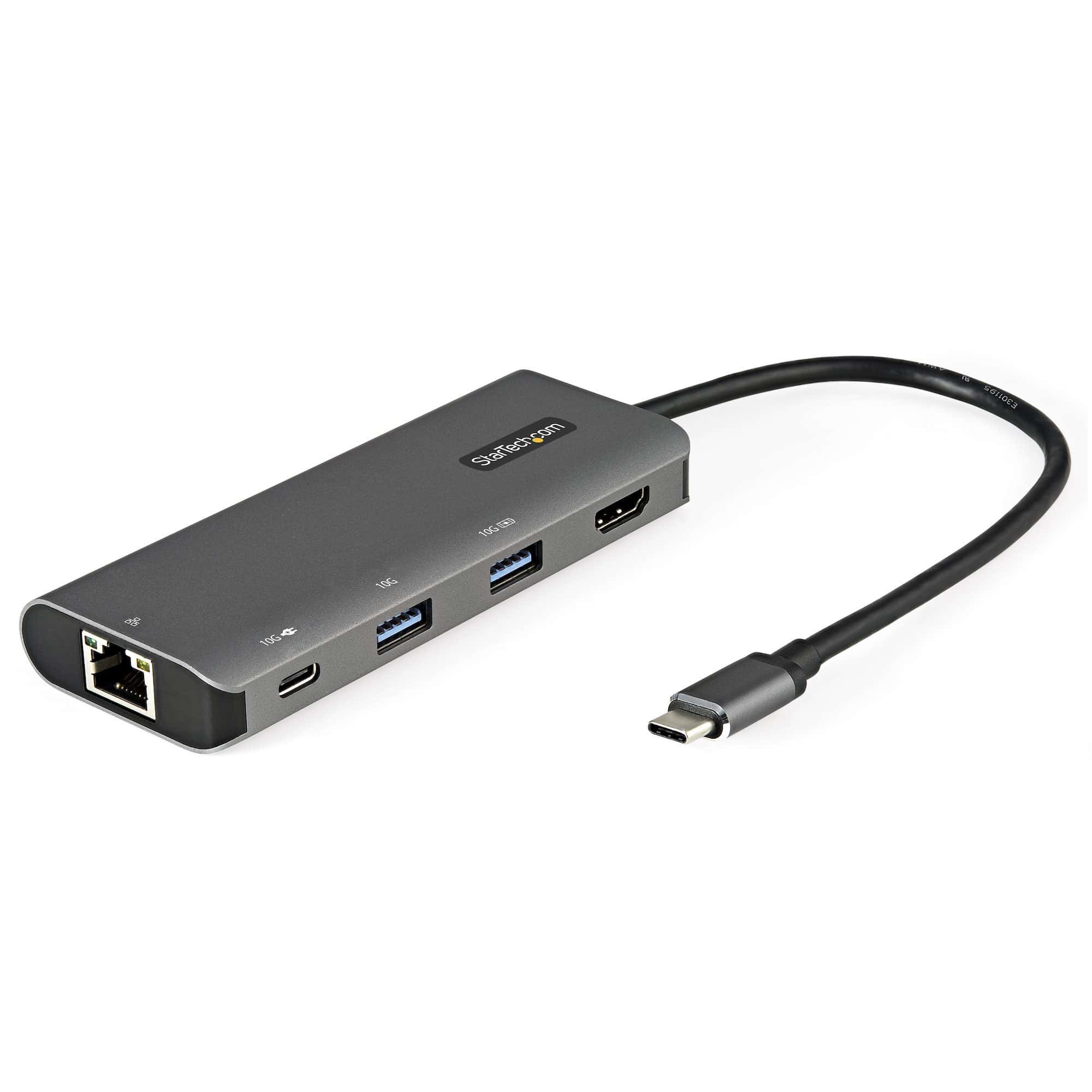 StarTech.com USB-C Multiport Adapter - 10Gbps USB Type-C Mini Dock met 4K 30Hz HDMI - 100W Power Delivery Passthrough - 3-Port USB Hub, GbE - USB 3.1/3.2 Gen 2 Laptop Dock - 25 cm Cable (DKT31CHPDL) thumbnail