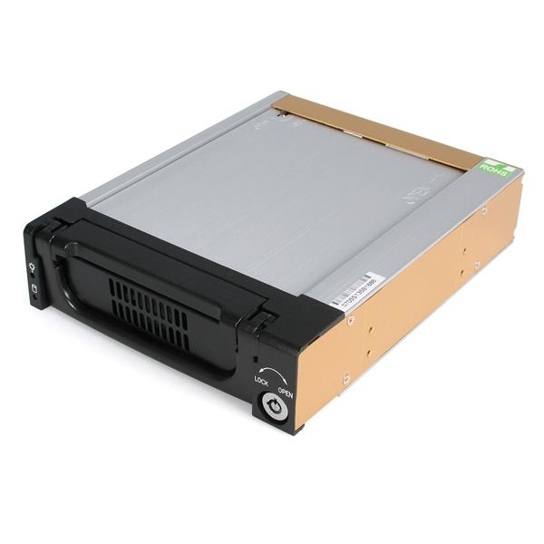 StarTech.com Zwarte Aluminum 5,25 inch Robuuste SATA Harde Schijf Mobile Rack Lade (DRW150SATBK) thumbnail