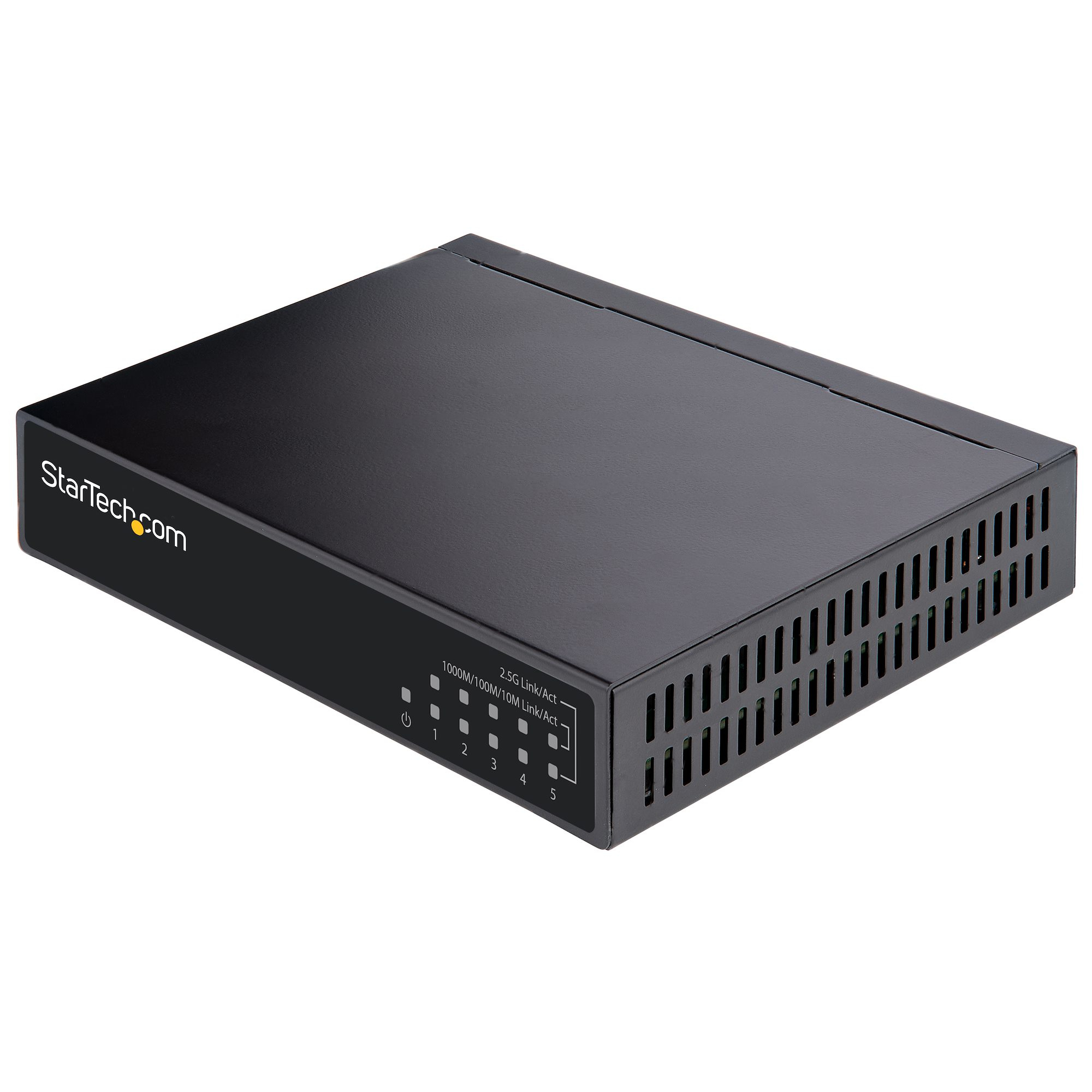 StarTech.com Unmanaged 2.5G Switch - 5 Port Gigabit Switch - 2.5GBASE-T Unmanaged Ethernet Switch - Ethernet Splitter - Din Rail of Wandmonteerbaar - Multi-Gigabit - Auto-MDIX - 9K Jumbo (DS52000) thumbnail
