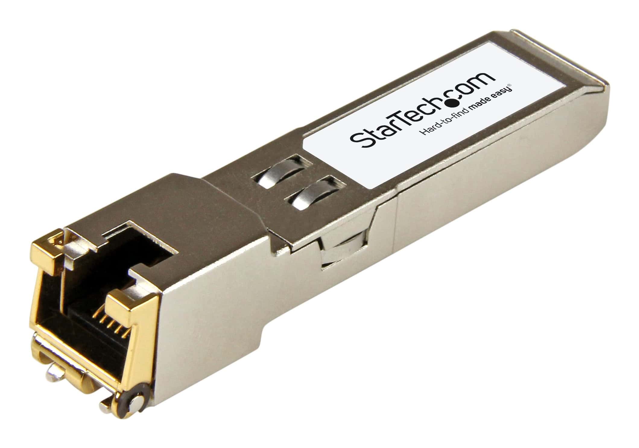 StarTech.com Brocade E1MG-TX compatibel SFP module - 10/100/1000BASE-TX koper optische transceiver - 100 m (E1MG-TX-ST) thumbnail