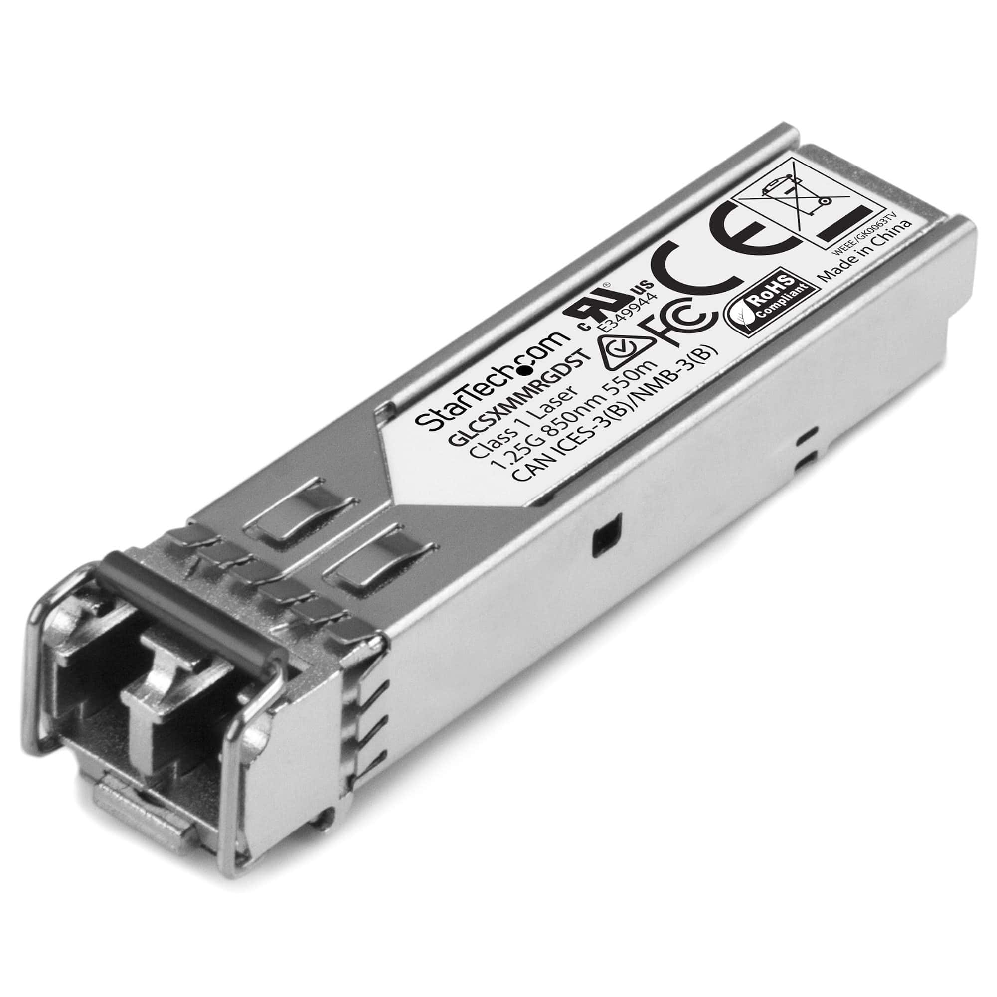 StarTech.com Gigabit glasvezel 1000BASE-SX SFP ontvanger module - Cisco GLC-SX-MM-RGD compatibel - MM LC - 550 m (GLCSXMMRGDST) thumbnail