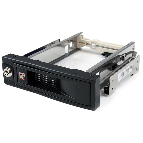 StarTech.com 5,25 inch Hot-Swappable Mobile Rack voor 3,5 inch Harde Schijf (HSB100SATBK) thumbnail