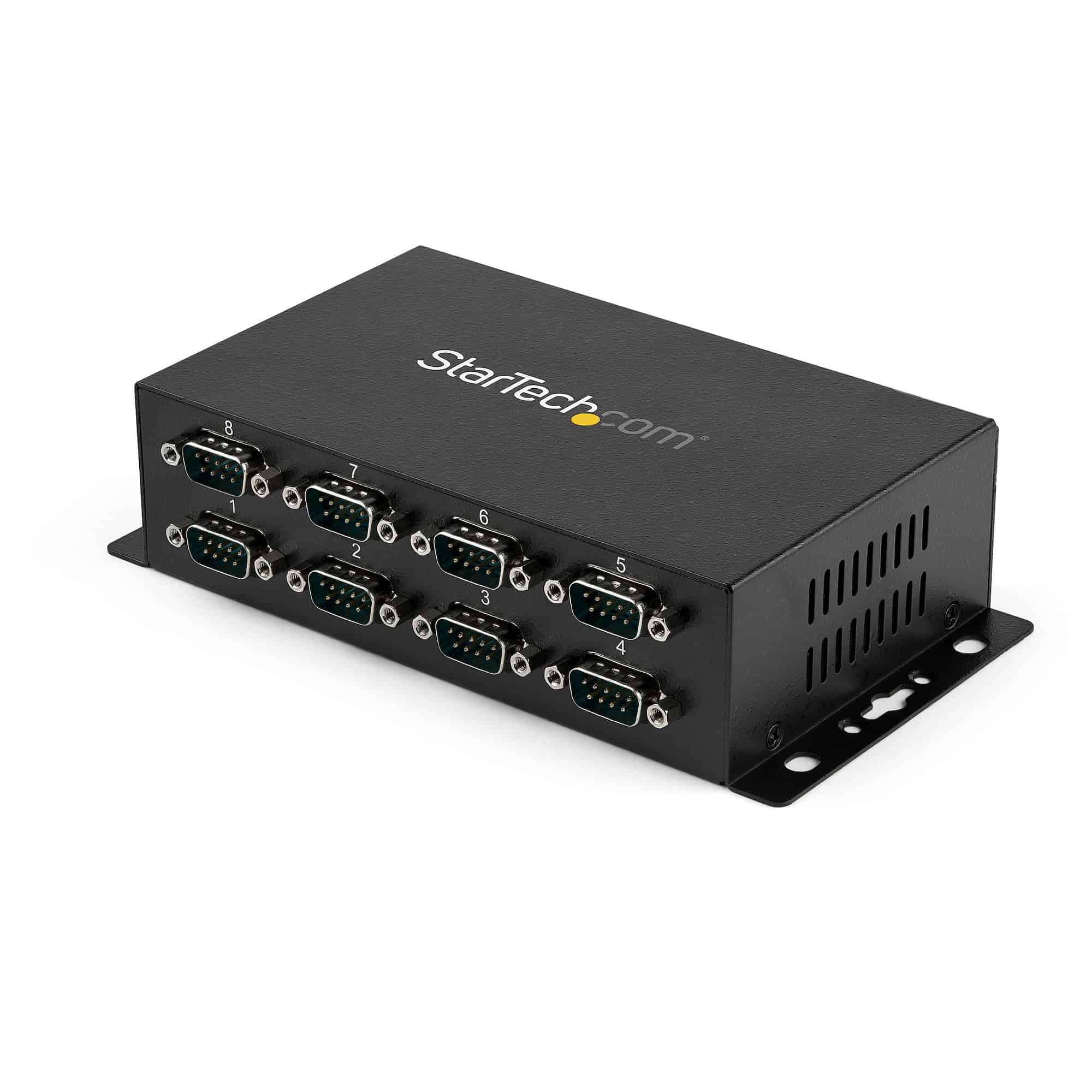 StarTech.com 8-poort USB naar DB9 RS232 Seriële Adapter Hub – Industriële DIN-rail en Wandmontage (ICUSB2328I) thumbnail
