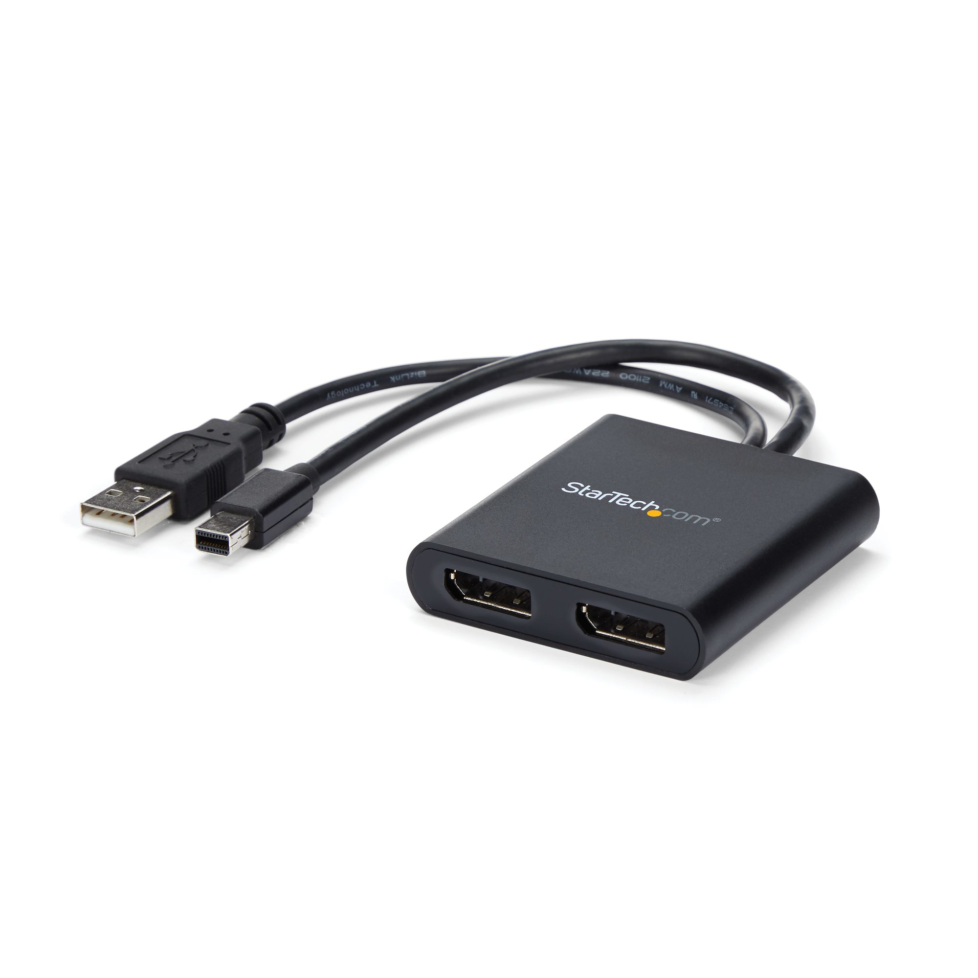 StarTech.com Mini DisplayPort naar DisplayPort multi-monitor splitter 2 poorts MST hub (MSTMDP122DP) thumbnail