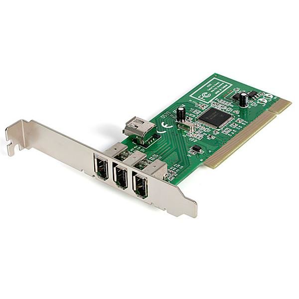 StarTech.com 4-poort PCI 1394a FireWire Adapter Kaart 3 Extern 1 Intern (PCI1394MP) thumbnail