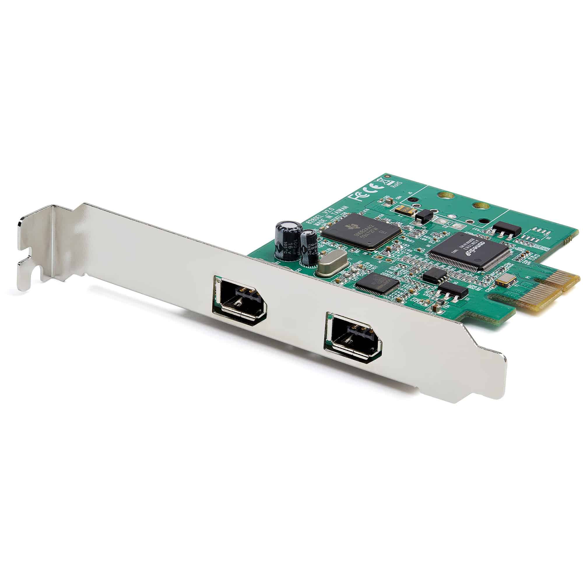 StarTech.com 2-poorts PCI Express FireWire kaart PCIe FireWire 1394a adapter (PEX1394A2V2) thumbnail