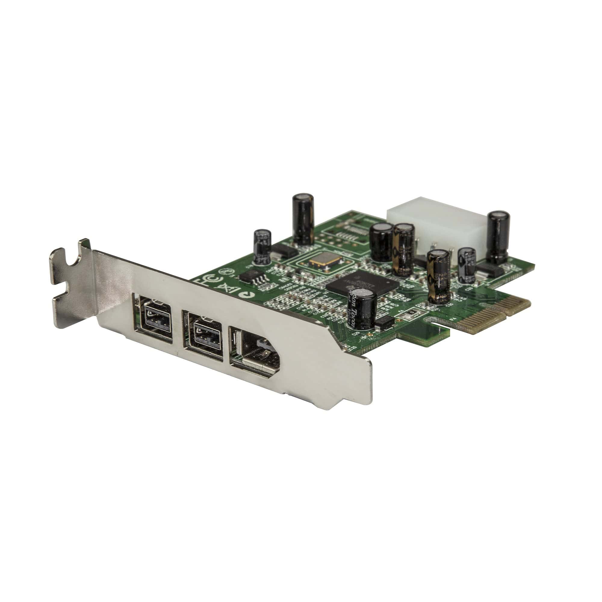 StarTech.com 3-poort 2b 1a Low Profile 1394 PCI Express FireWire Adapterkaart (PEX1394B3LP) thumbnail