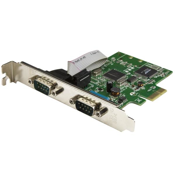StarTech.com 2 poorts PCI Express seriële kaart met 16C1050 UART RS232 (PEX2S1050) thumbnail