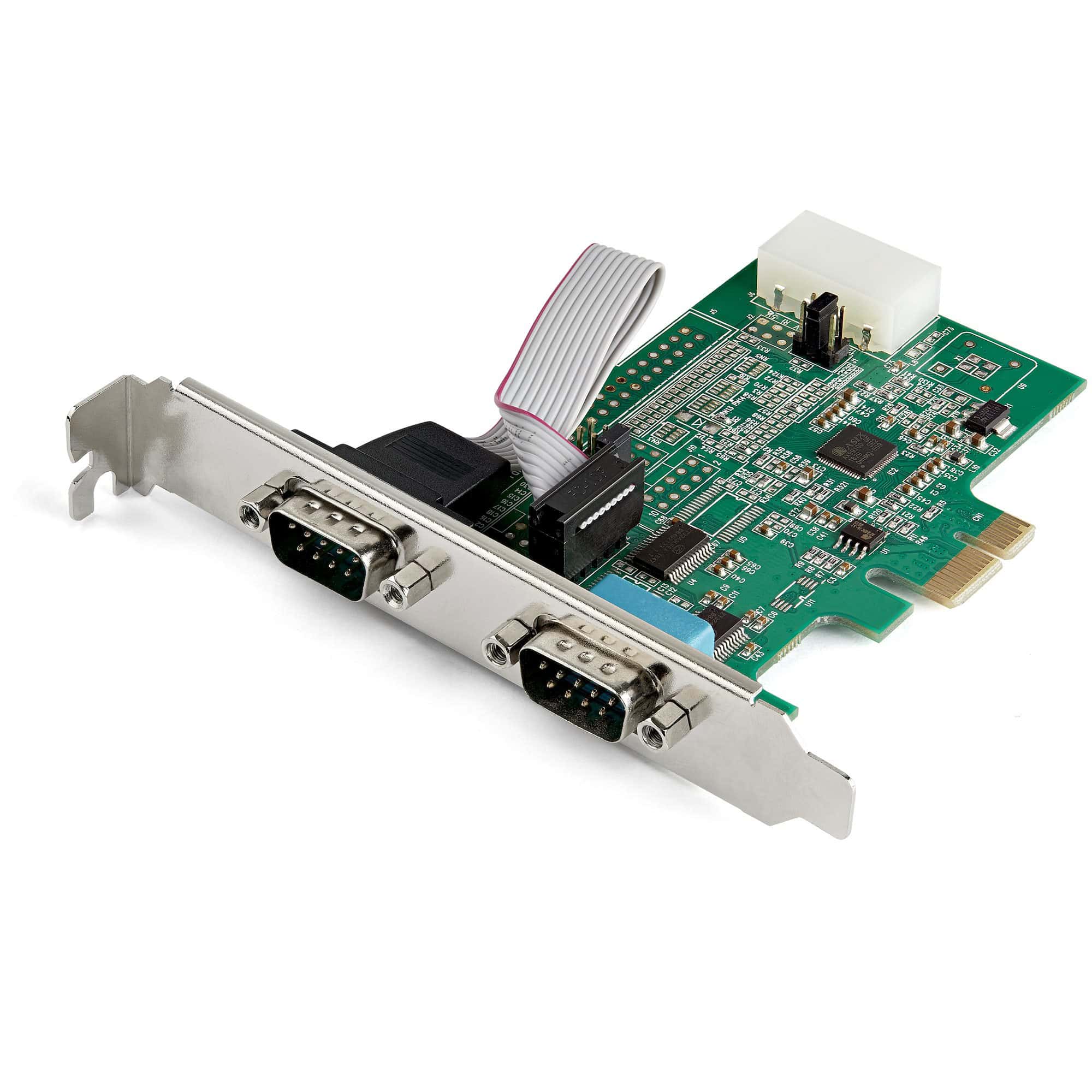 StarTech.com 2-port PCI Express RS232 Serial Adapter Kaart, PCIe RS232 Seriële Host Controller Kaart, PCIe naar Dual Serial DB9 Kaart, 16950 UART, Uitbreidingskaart, Windows & Linux (PEX2S953) thumbnail