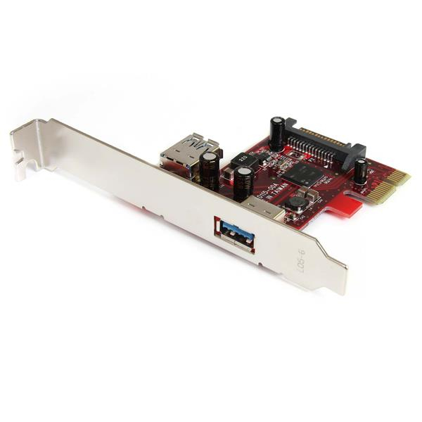 StarTech.com 2-poorts PCI Express SuperSpeed USB 3.0 kaart met UASP-ondersteuning 1 intern, 1 extern (PEXUSB3S11) thumbnail