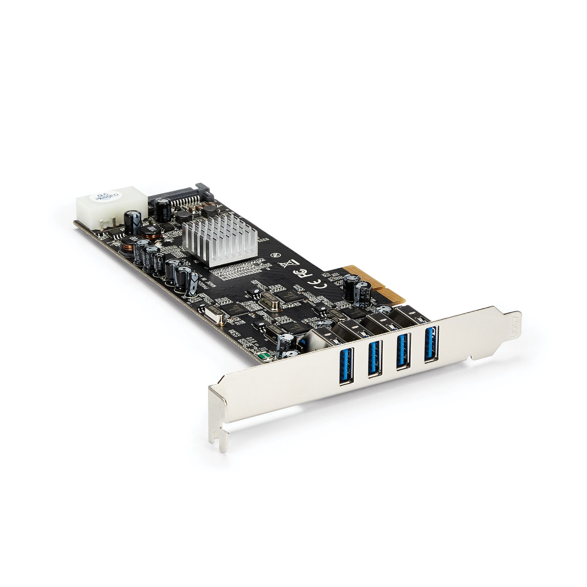 StarTech.com 4-poorts PCI Express (PCIe) SuperSpeed USB 3.0 kaartadapter met 4 speciale 5 Gbps kanalen UASP SATA/LP4-voeding (PEXUSB3S44V) thumbnail StarTech.com 4-poorts PCI Express (PCIe) SuperSpeed USB 3.0 kaartadapter met 4 speciale 5 Gbps kanalen UASP SATA/LP4-voeding (PEXUSB3S44V) thumbnail