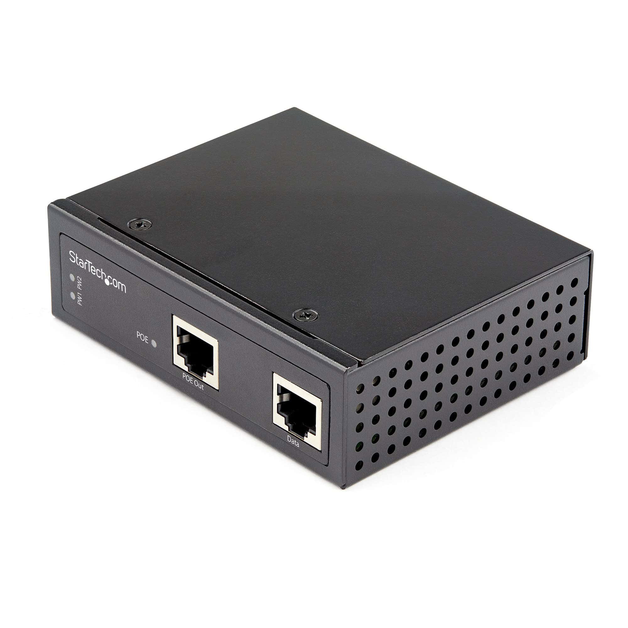StarTech.com Industrial Gigabit PoE Injector High Speed/High Power 90W 802.3bt PoE++ 48V-56VDC DIN Rail UPoE/Ultra Power Over Ethernet Injector Adapter -40°C tot +75°C Rugged (POEINJ1G90W) thumbnail