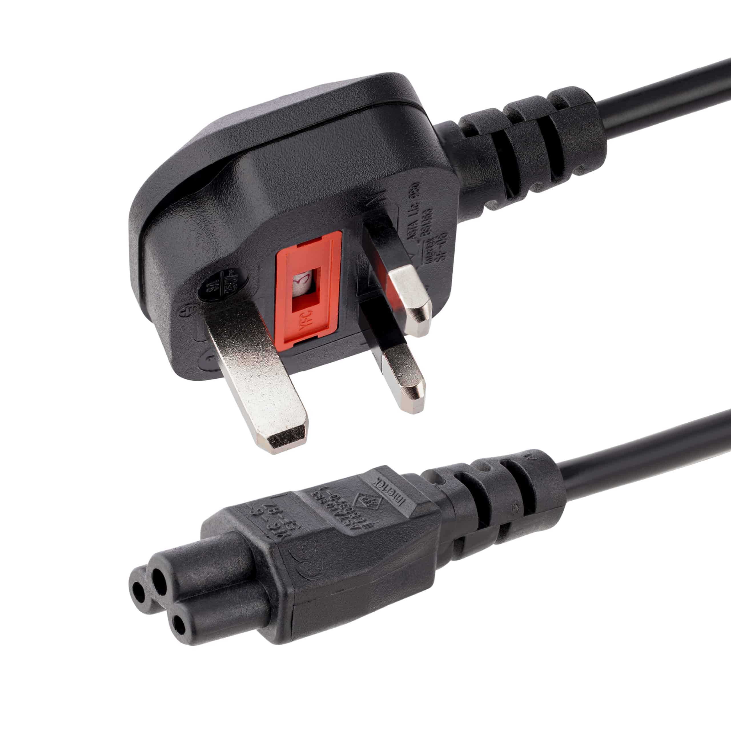 StarTech.com 2m UK Laptop Stroomkabel, BS 1363 to C5 (Clover Leaf), 2.5A 250V, 18AWG, UK Laptop Vervangkabel, Printer Voedingskabel, Laptop Lader Kabel / Laadkabel (PXTNB3SUK2M) thumbnail
