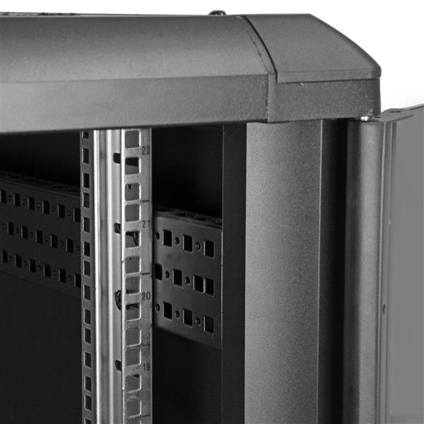 StarTech.com 22U Enterprise-Grade Server Rack Cabinet, 19in Vergrendelbare 4-Post Patchkas met 83cm Montagediepte en 800kg Draagkracht (RK2236BKF) thumbnail
