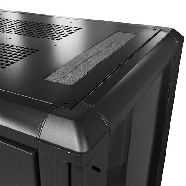 StarTech.com 4 Post 25U Netwerkkast, Vergrendelbare 19 Patchkast voor Computer / AV / IT / Data Apparatuur, Server Rack voor Bureau/Thuis met Wielen & Verstelbare Montagerails (RK2536BKF) thumbnail