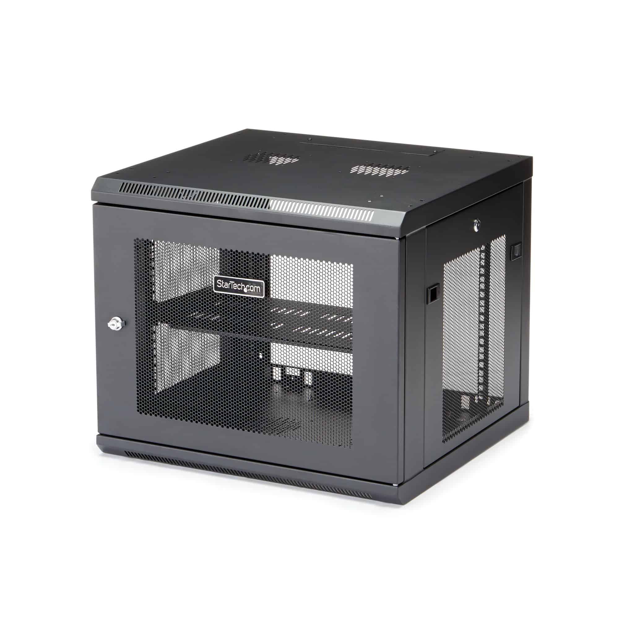 StarTech.com 9U Serverkast rack wand monteerbaar diepte tot 19 / 48 cm scharnierende behuizing (RK920WALM) thumbnail